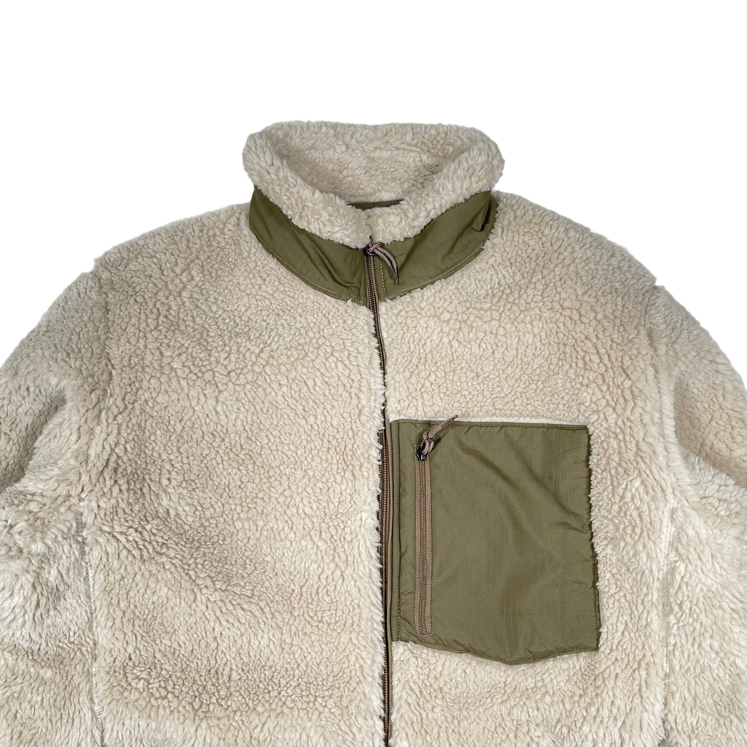 Uniqlo Deep Pile Sherpa Fleece Minimalist Khaki Jacket Size US L / EU 52-54 / 3 - 2 Thumbnail
