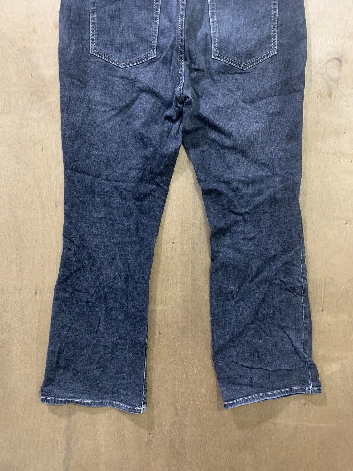 Japanese Brand TOPVALU 90s Women Flare Bootcut Distressed Denim Jeans Pant Size 32" / US 10 / IT 46 - 10 Thumbnail