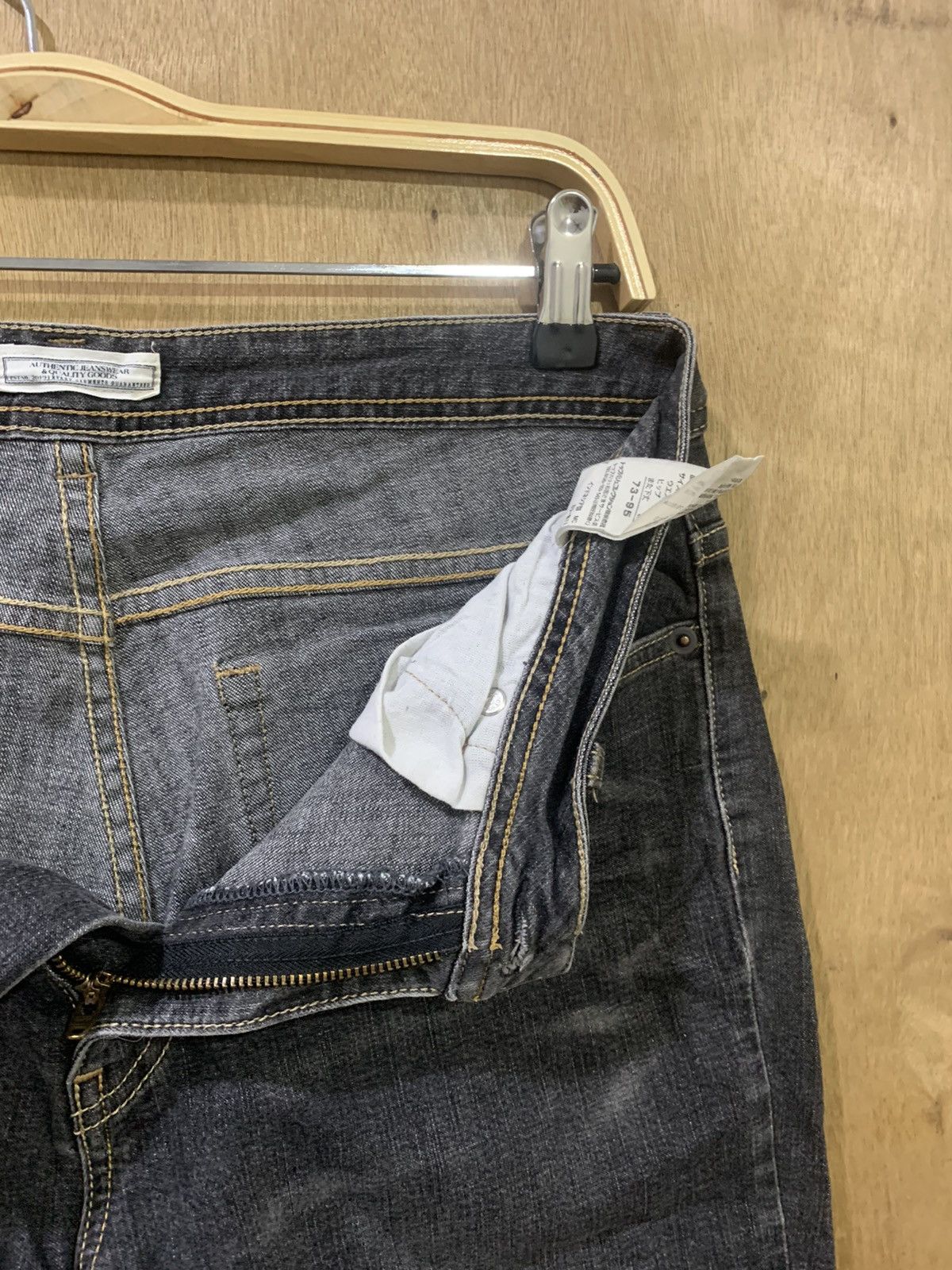 Japanese Brand TOPVALU 90s Women Flare Bootcut Distressed Denim Jeans Pant Size 32" / US 10 / IT 46 - 16 Thumbnail