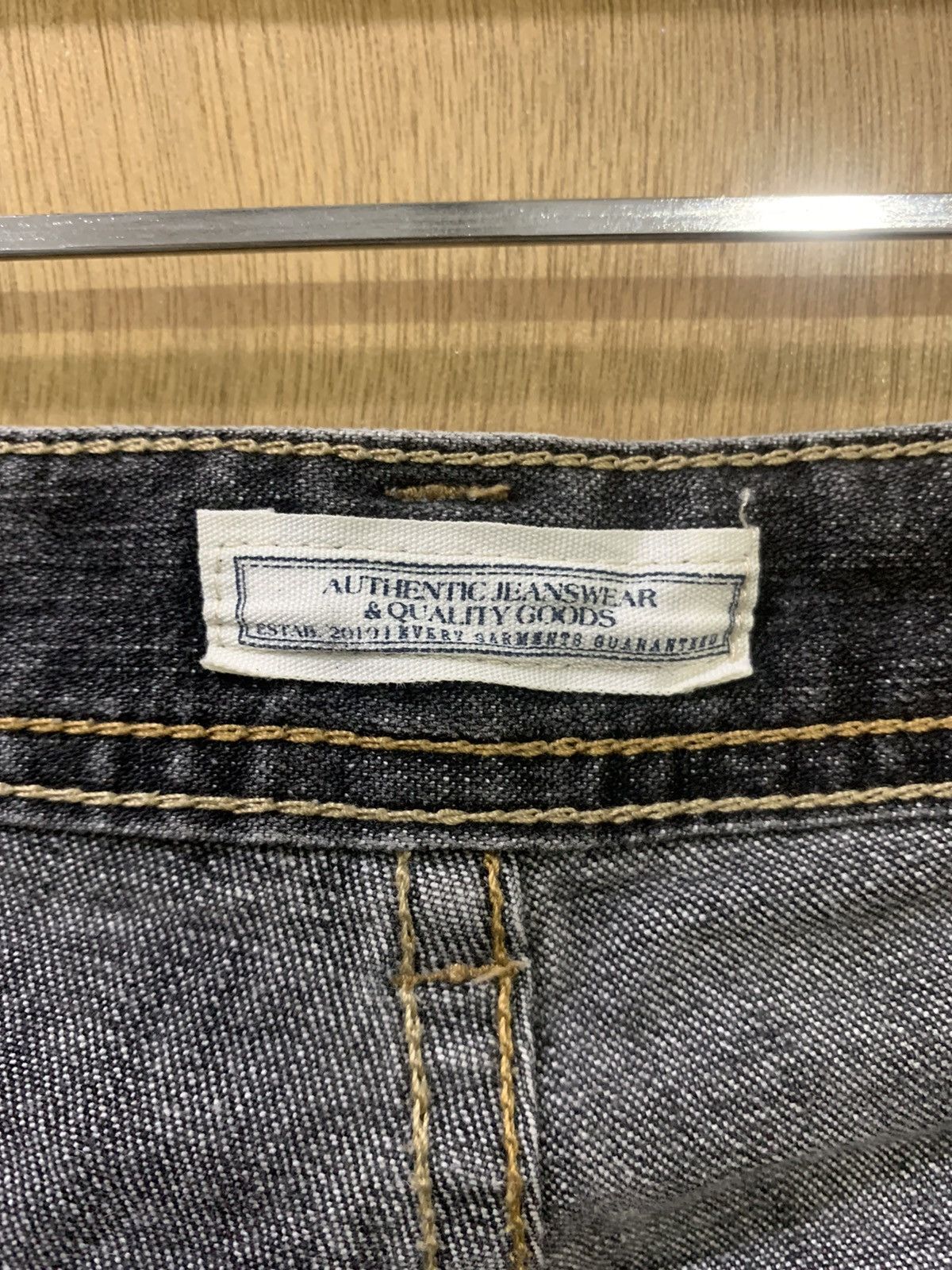 Japanese Brand TOPVALU 90s Women Flare Bootcut Distressed Denim Jeans Pant Size 32" / US 10 / IT 46 - 17 Thumbnail