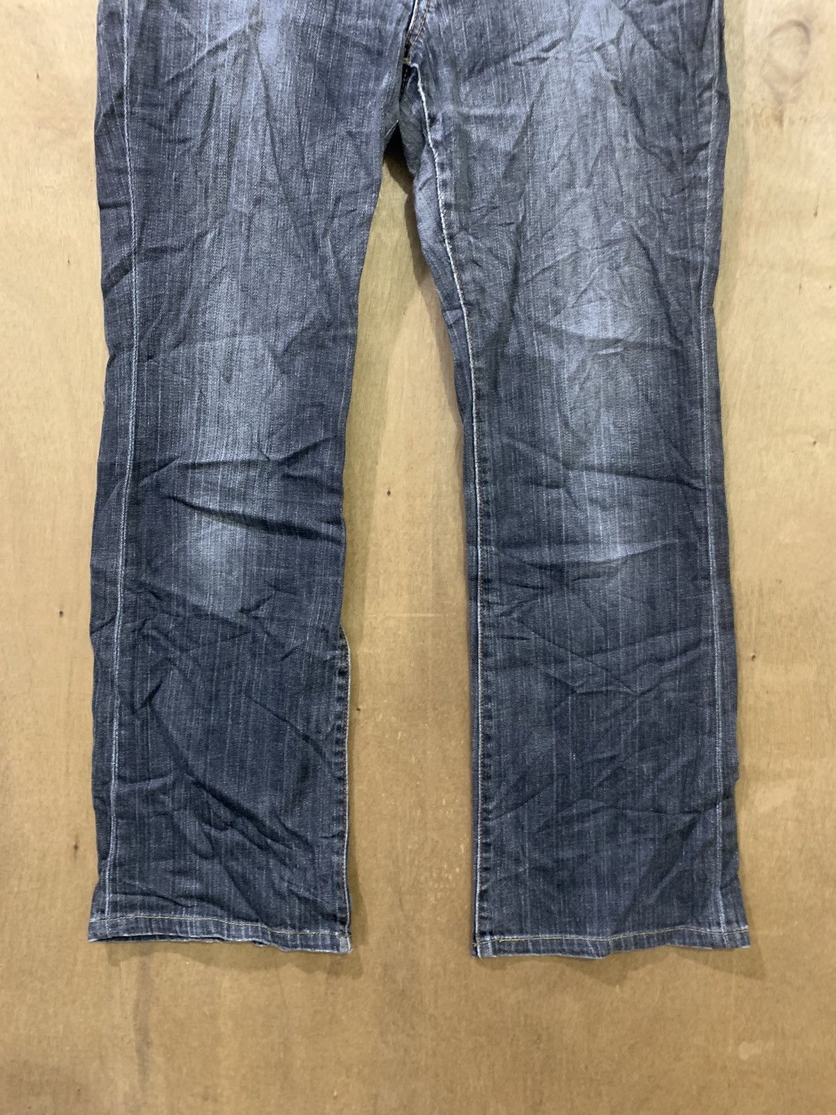 Designer × Japanese Brand × Uniqlo UNIQLO STYLE UP Women Flared Bootcut Stonewash Denim Jeans Size 32" / US 10 / IT 46 - 5 Thumbnail