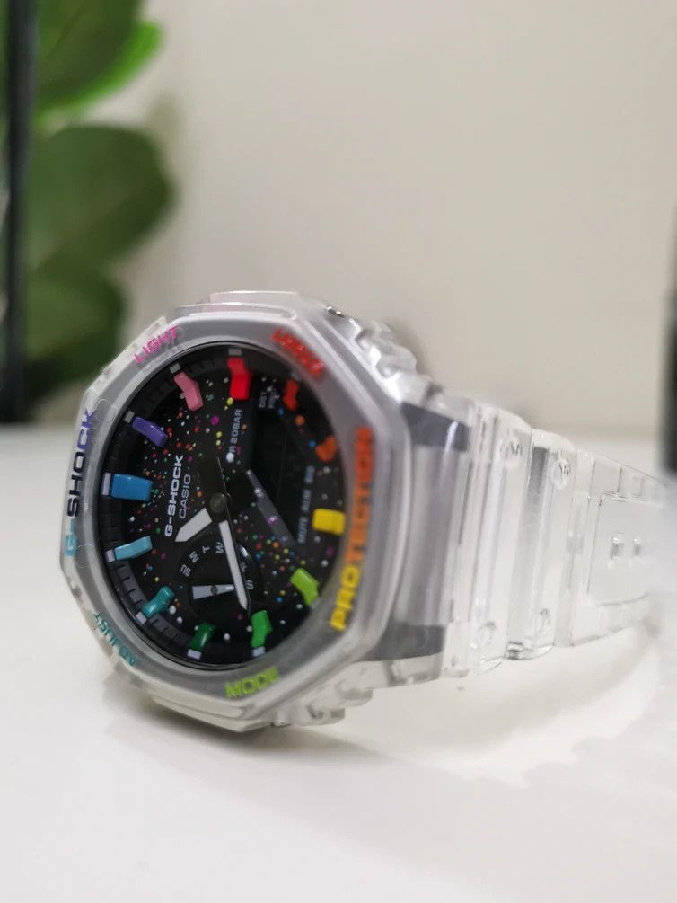 G Shock 🔥Last Stock🔥Rare G-shock Rainbow Galaxy GA-2100 Size ONE SIZE - 7 Thumbnail