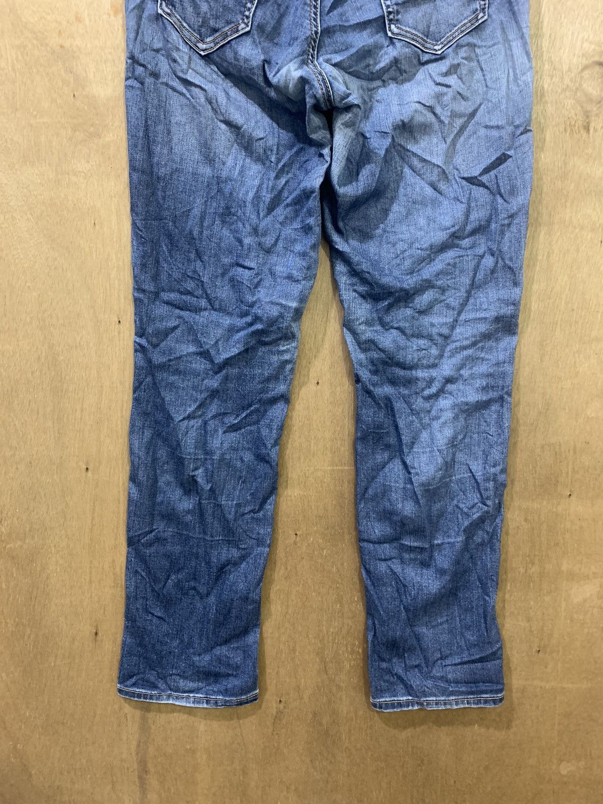 Japanese Brand CLOSSHI Women Slimfit Skinny Stonewash Indigo Denim Jeans Size 31" - 10 Thumbnail