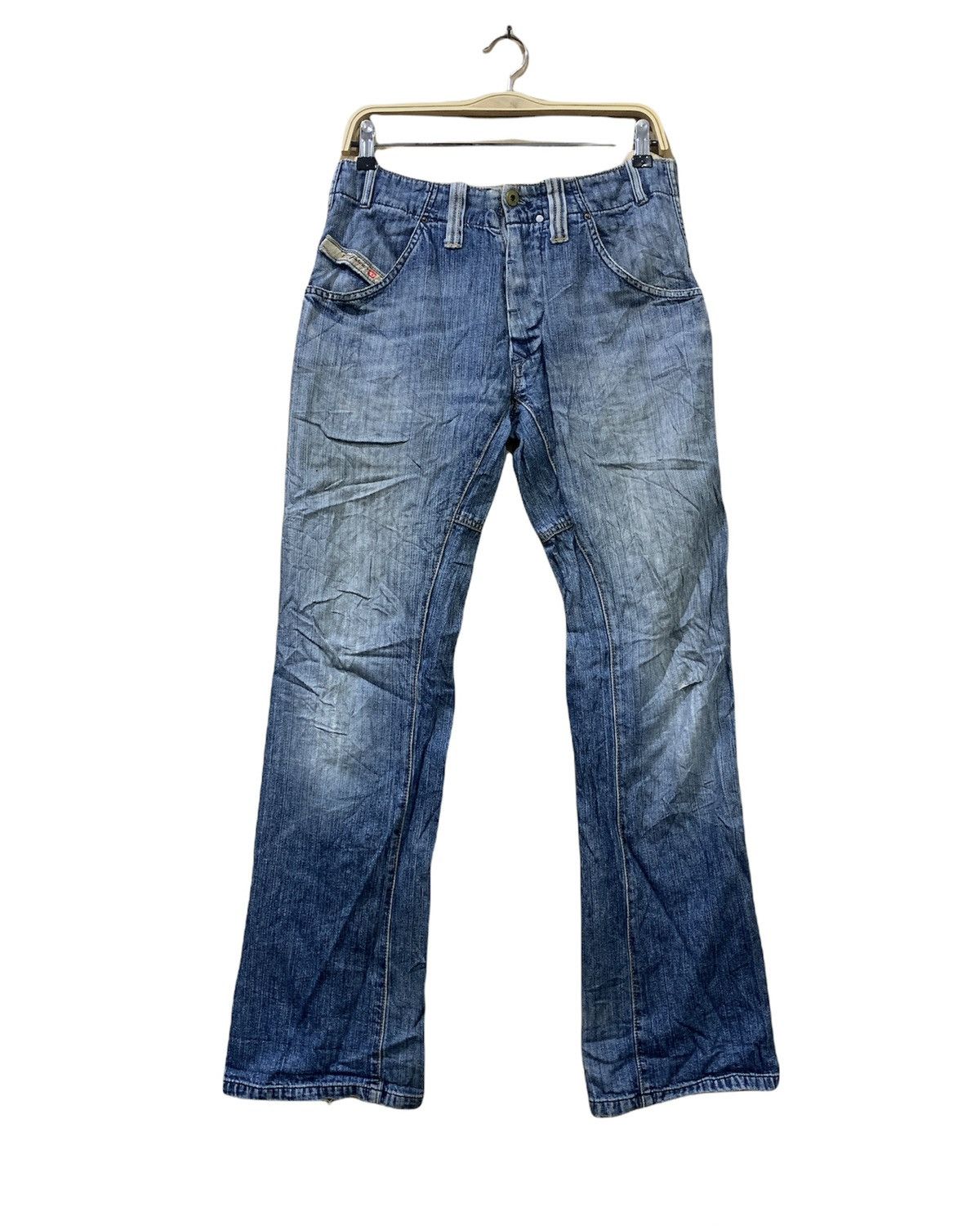 Diesel DIESEL INDUSTY Vintage 90s Rare Distressed Faded Denim Jean Size US 29 - 1 Thumbnail