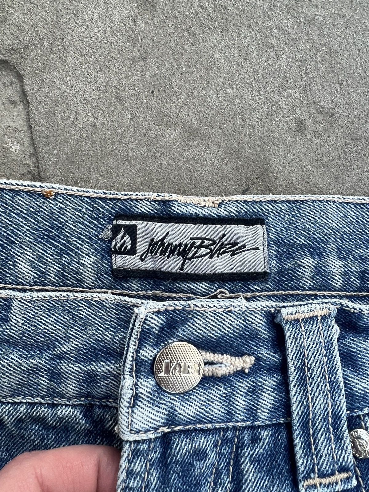 JNCO Vintage Johnny Blaze Baggy Jeans Washed Size US 32 / EU 48 - 6 Thumbnail