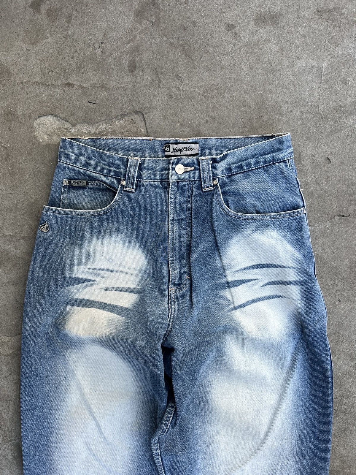 JNCO Vintage Johnny Blaze Baggy Jeans Washed Size US 32 / EU 48 - 3 Thumbnail
