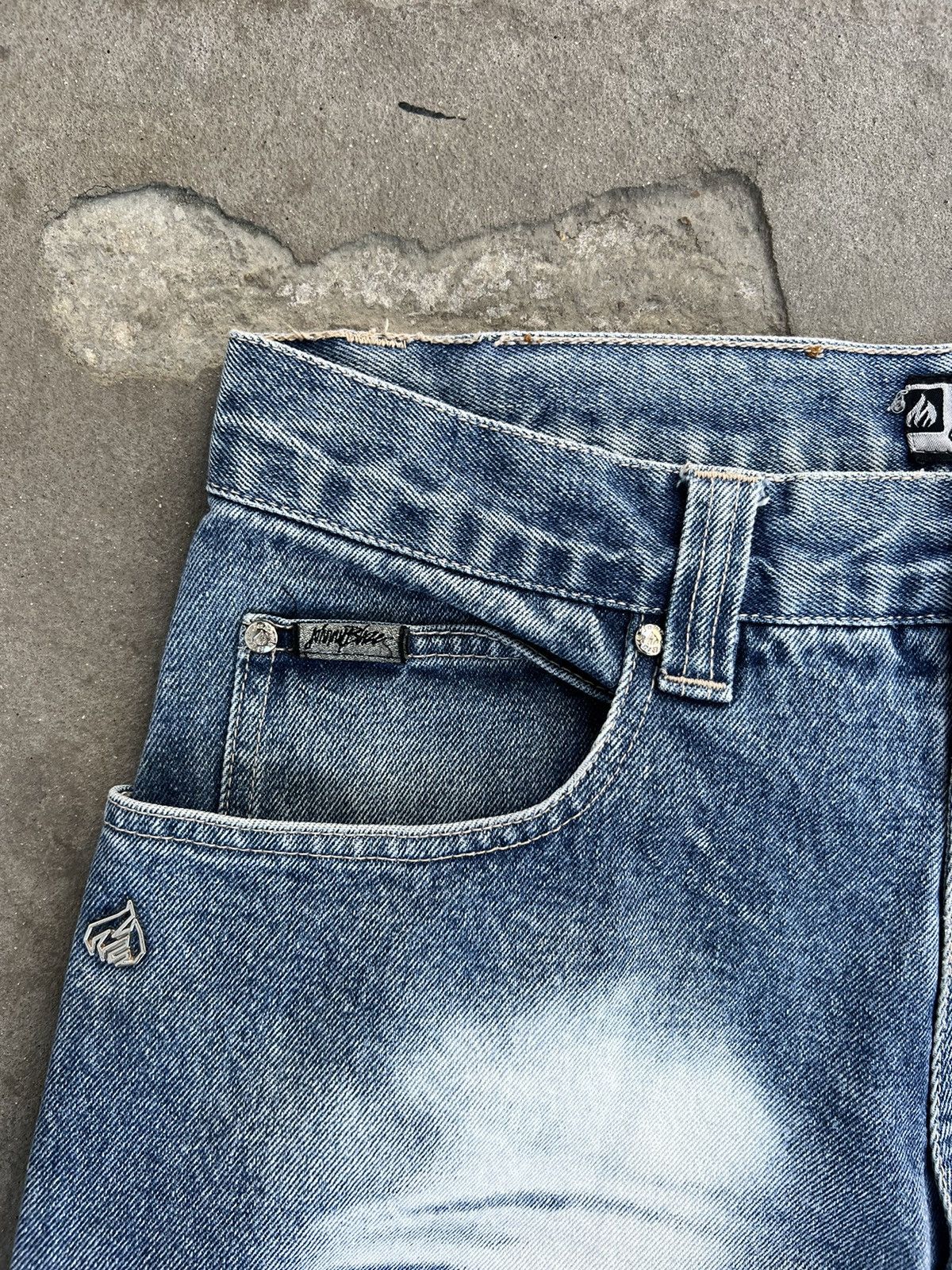 JNCO Vintage Johnny Blaze Baggy Jeans Washed Size US 32 / EU 48 - 4 Thumbnail