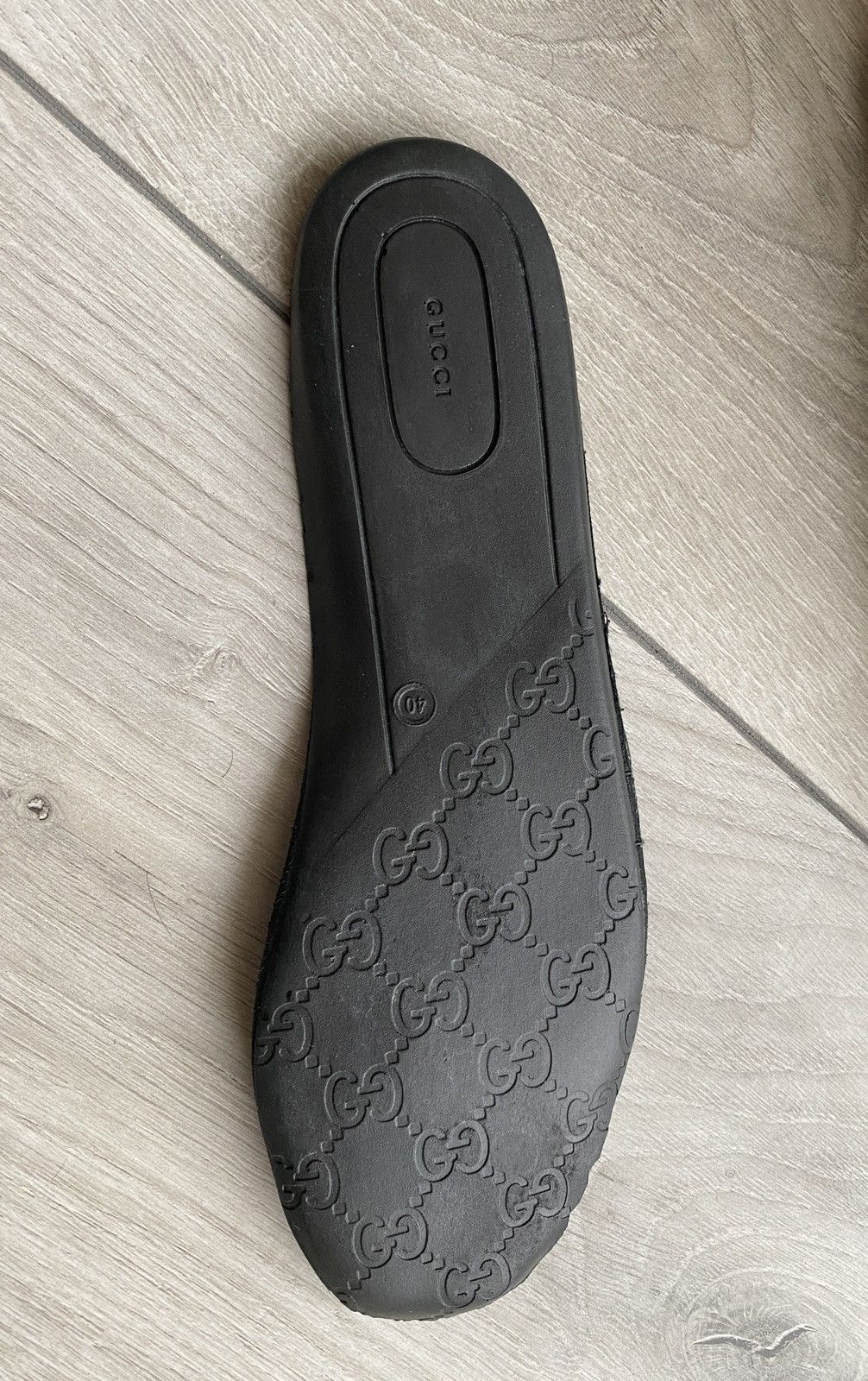 Gucci Gucci GG Low Black Leather Slip On Shoes Sneakers Size US 8 / EU 41 - 7 Thumbnail