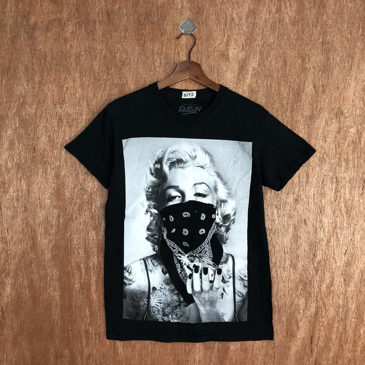 Band Tees D Marilyn Monroe Black Short Sleeve Tshirt #2142 Size US S / EU 44-46 / 1 - 3 Thumbnail