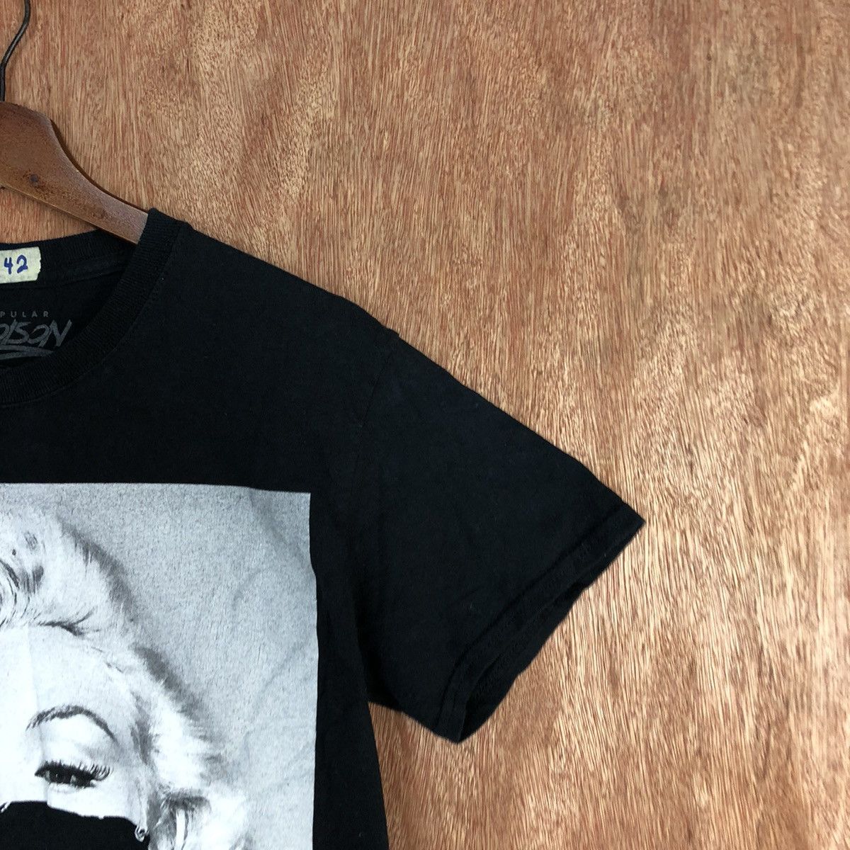 Band Tees D Marilyn Monroe Black Short Sleeve Tshirt #2142 Size US S / EU 44-46 / 1 - 4 Thumbnail