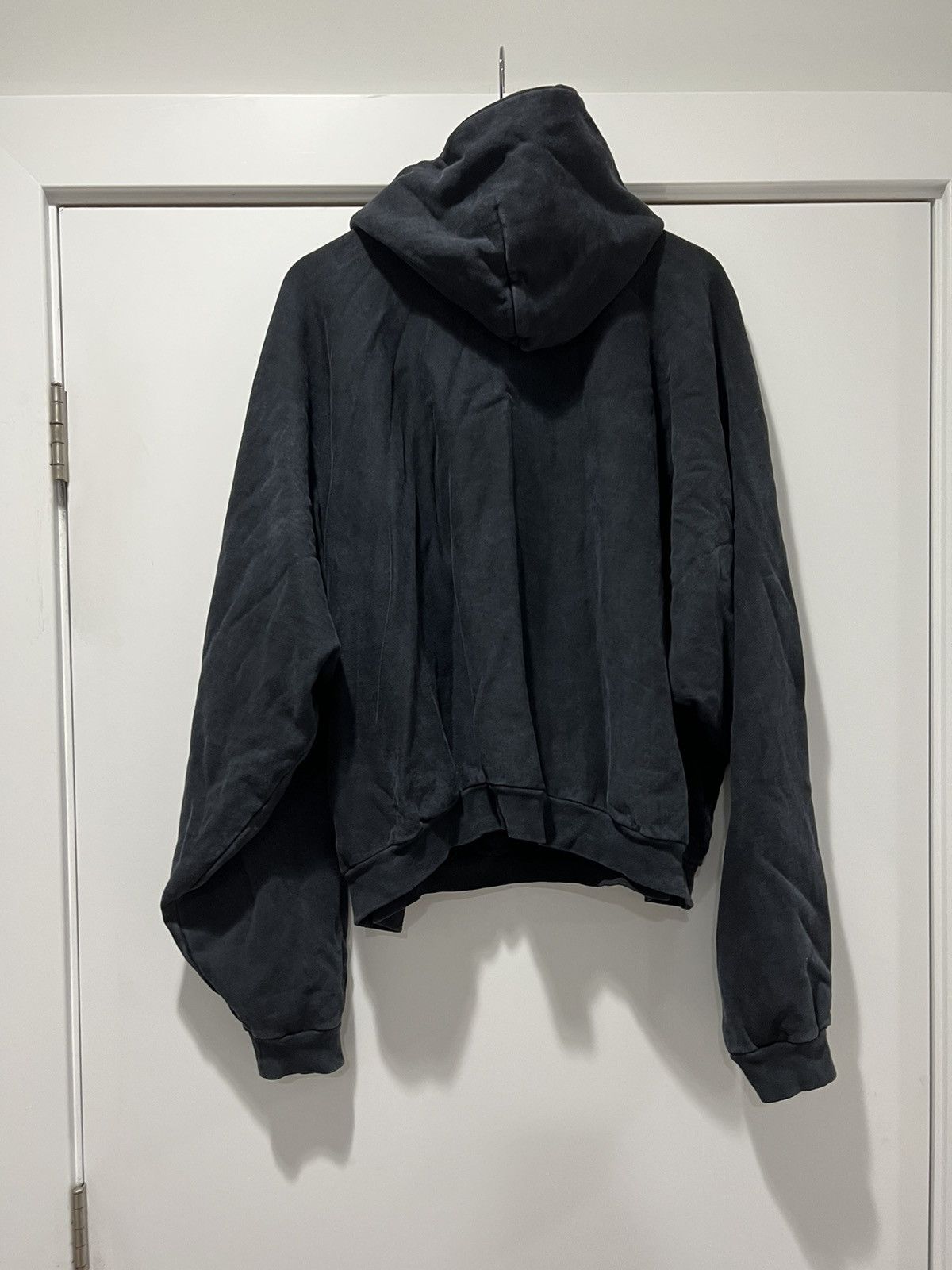 Kanye West Donda Dove Black Vintage Wash C-Shape Hoodie Size US L / EU 52-54 / 3 - 3 Thumbnail
