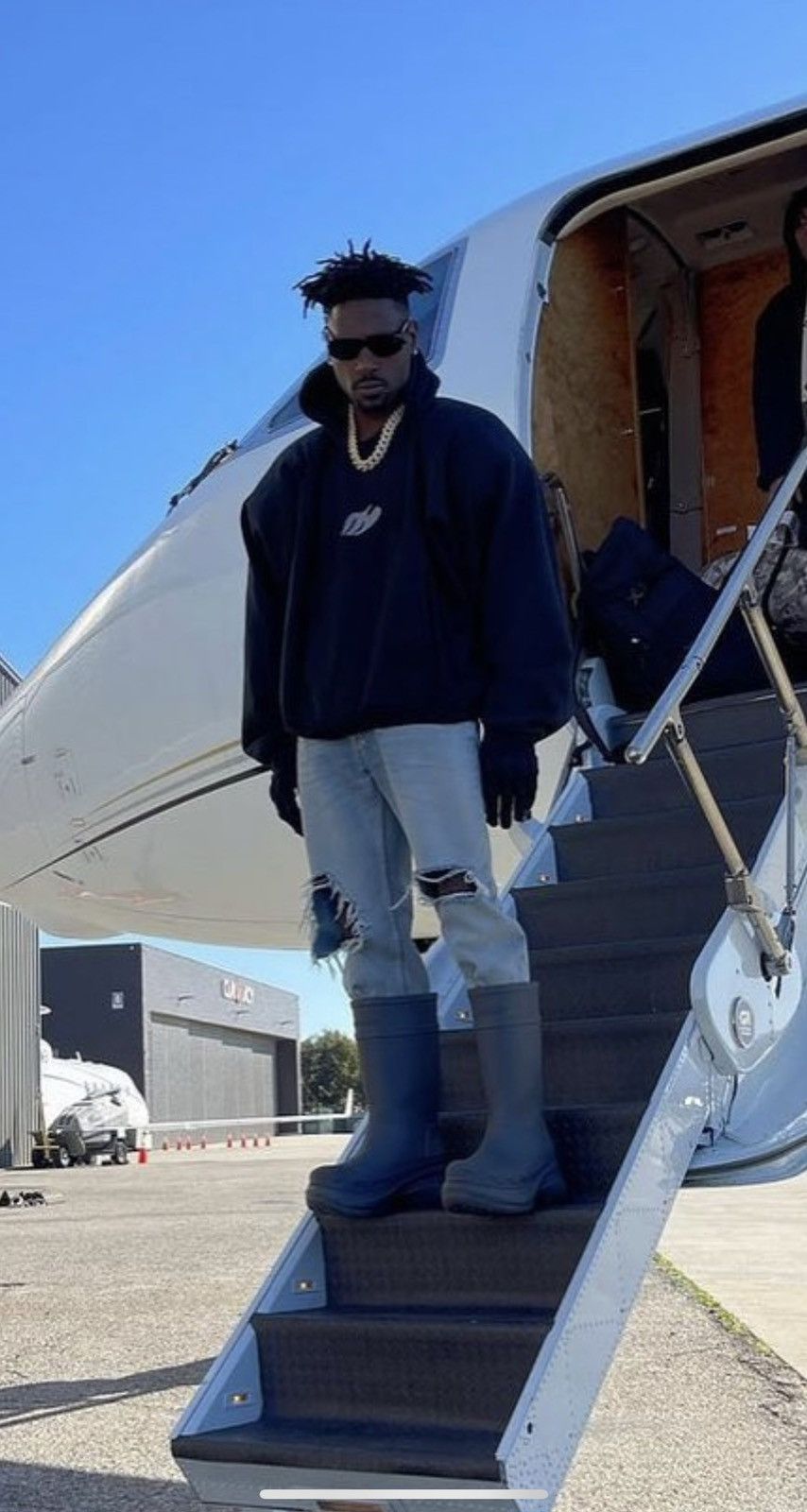 Kanye West Donda Dove Black Vintage Wash C-Shape Hoodie Size US L / EU 52-54 / 3 - 6 Thumbnail
