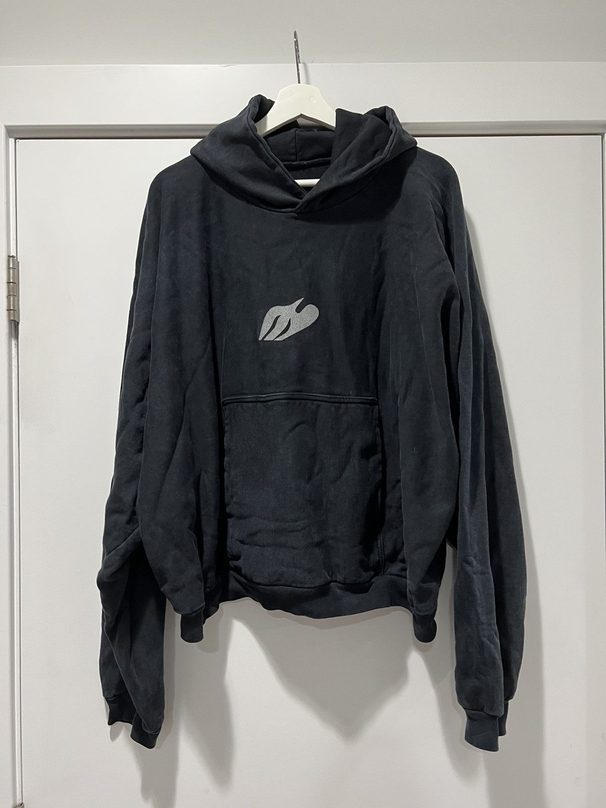 Kanye West Donda Dove Black Vintage Wash C-Shape Hoodie Size US L / EU 52-54 / 3 - 2 Thumbnail