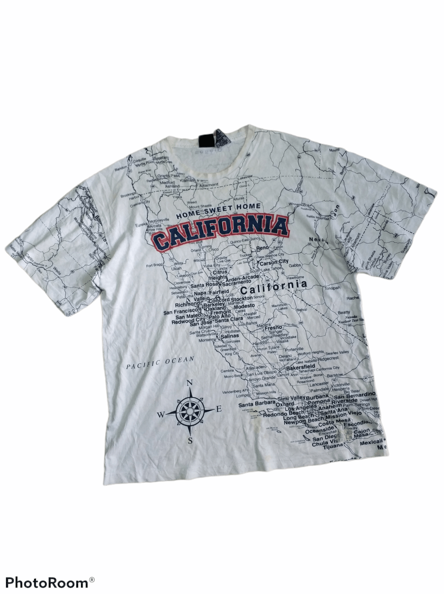 Japanese Brand 🔥Rare All Over Printed California State of Mind Size US L / EU 52-54 / 3 - 9 Thumbnail