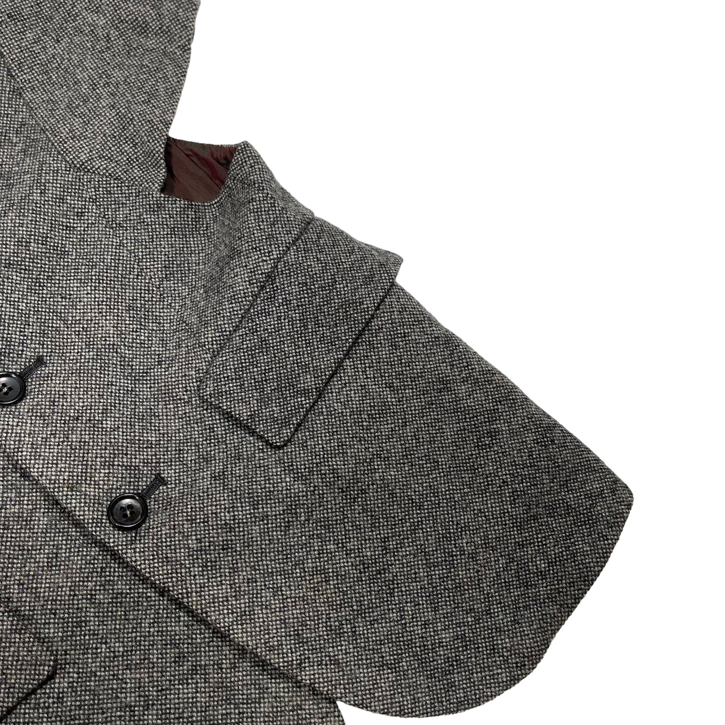 Comme des Garcons × Junya Watanabe Junya Watanabe 1993 Runway Asymmetric Patchwork Wool Vest Size US XS / EU 42 / 0 - 4 Thumbnail