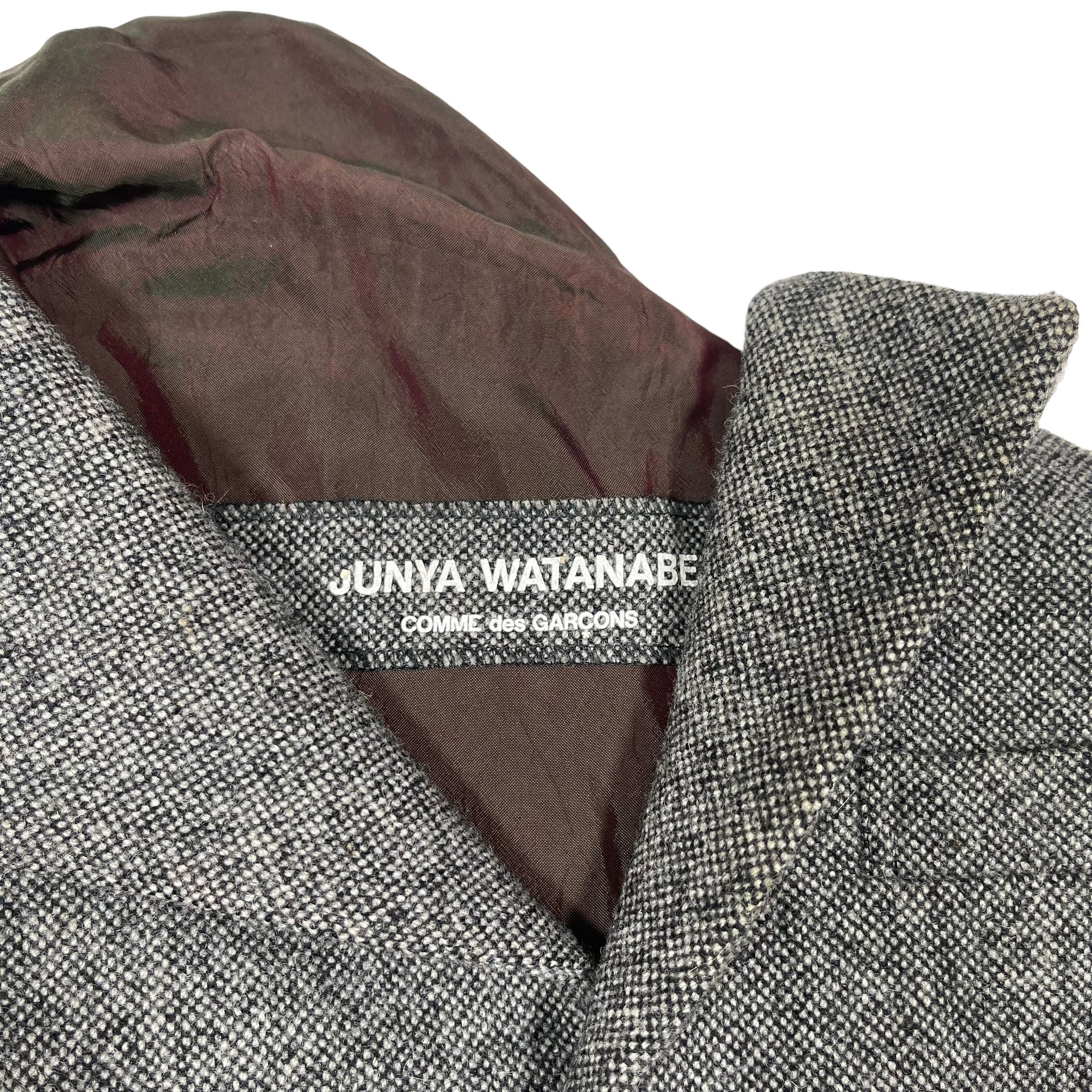 Comme des Garcons × Junya Watanabe Junya Watanabe 1993 Runway Asymmetric Patchwork Wool Vest Size US XS / EU 42 / 0 - 5 Thumbnail