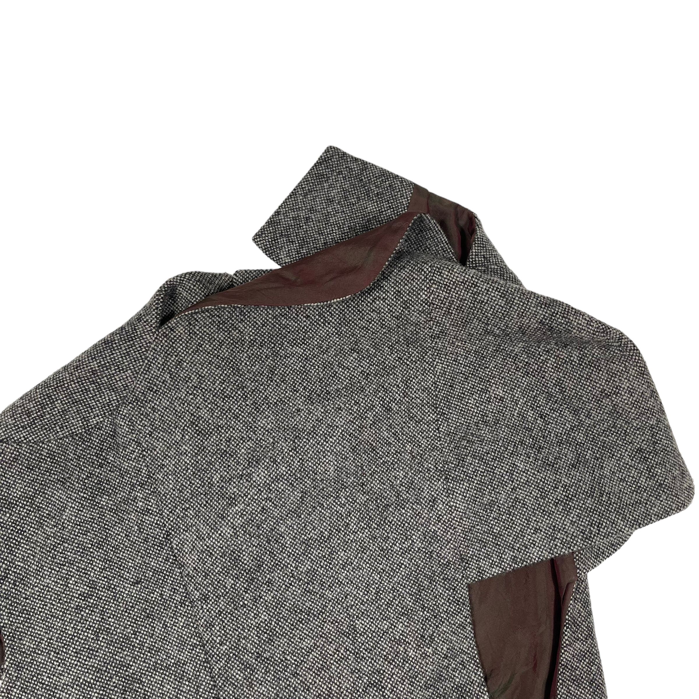 Comme des Garcons × Junya Watanabe Junya Watanabe 1993 Runway Asymmetric Patchwork Wool Vest Size US XS / EU 42 / 0 - 7 Thumbnail