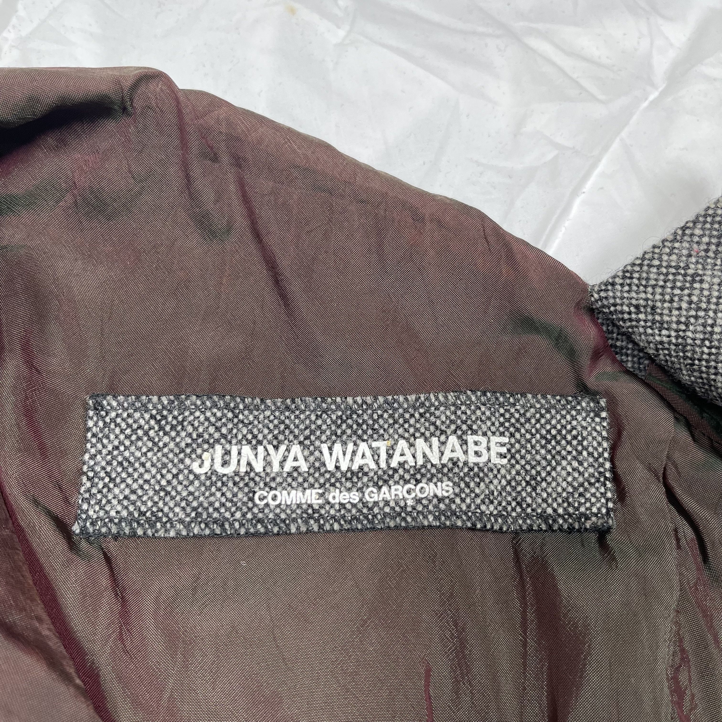 Comme des Garcons × Junya Watanabe Junya Watanabe 1993 Runway Asymmetric Patchwork Wool Vest Size US XS / EU 42 / 0 - 9 Thumbnail