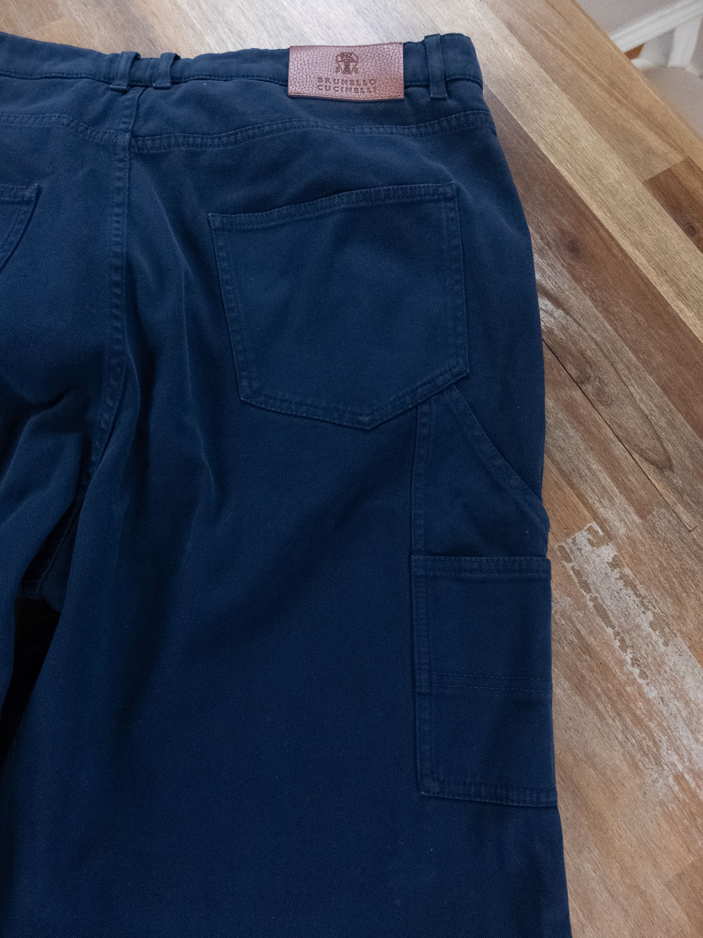 Brunello Cucinelli BRUNELLO CUCINELLI navy blue cotton pants trousers 38 Size US 38 / EU 54 - 13 Thumbnail