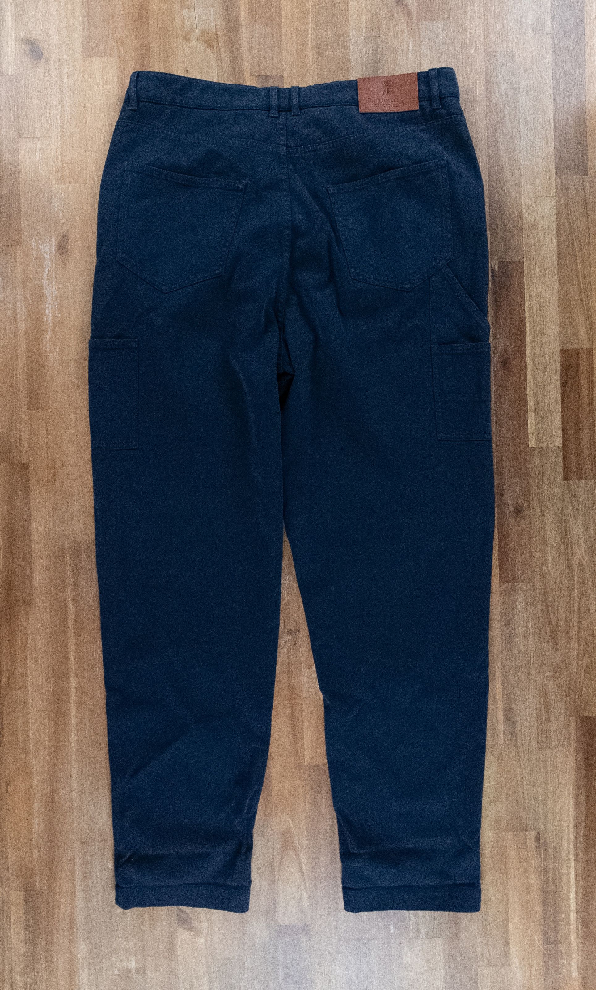 Brunello Cucinelli BRUNELLO CUCINELLI navy blue cotton pants trousers 38 Size US 38 / EU 54 - 12 Thumbnail