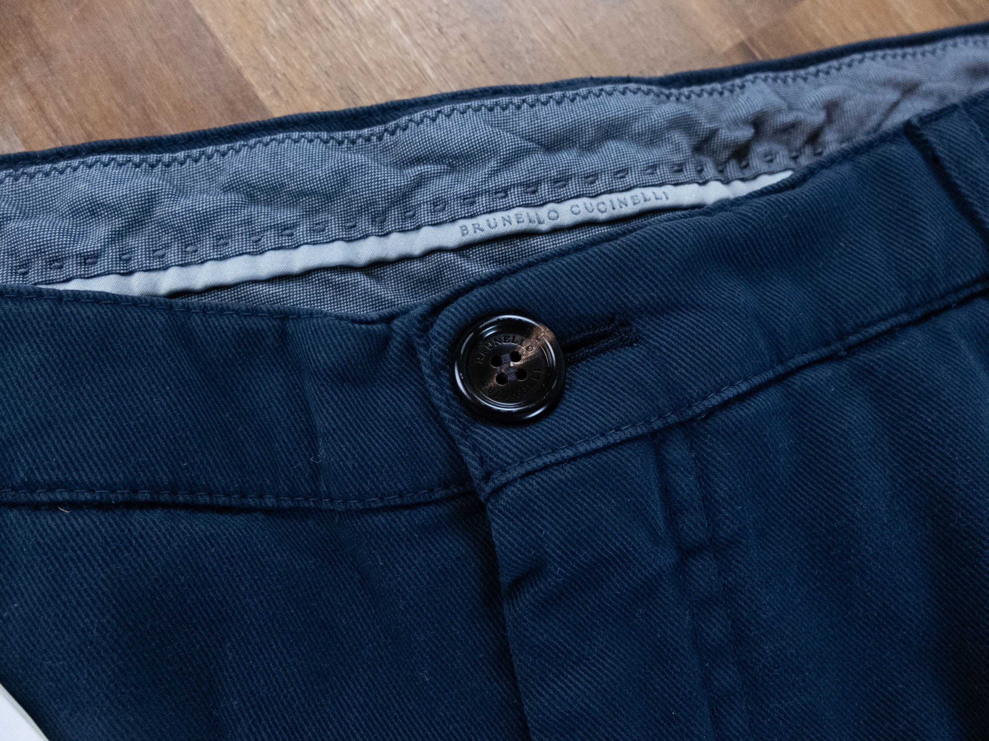Brunello Cucinelli BRUNELLO CUCINELLI navy blue cotton pants trousers 38 Size US 38 / EU 54 - 7 Thumbnail