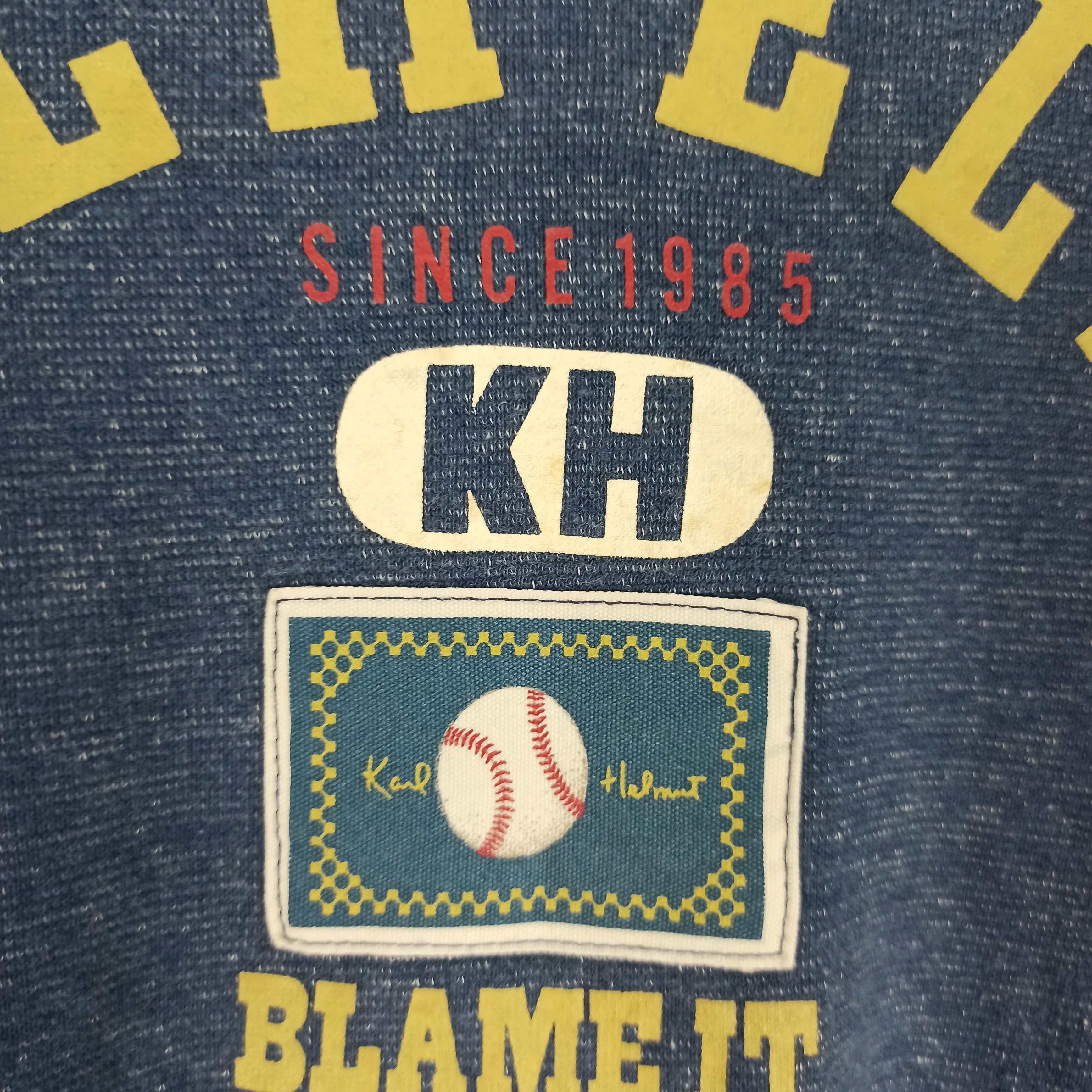 Japanese Brand Vintage 🔥 Karl Helmut Since 1985 Sweatshirt Size US L / EU 52-54 / 3 - 5 Thumbnail