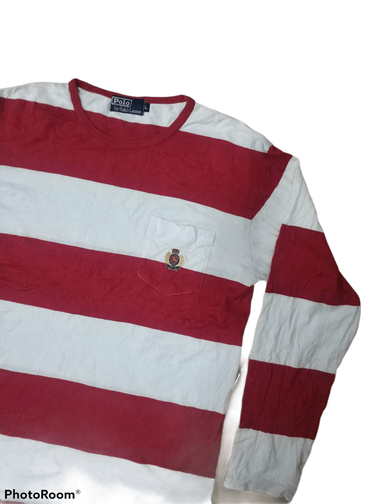 Polo Ralph Lauren 🔥Polo Ralph Lauren Stripe Long Sleeves Tees Size US M / EU 48-50 / 2 - 3 Thumbnail