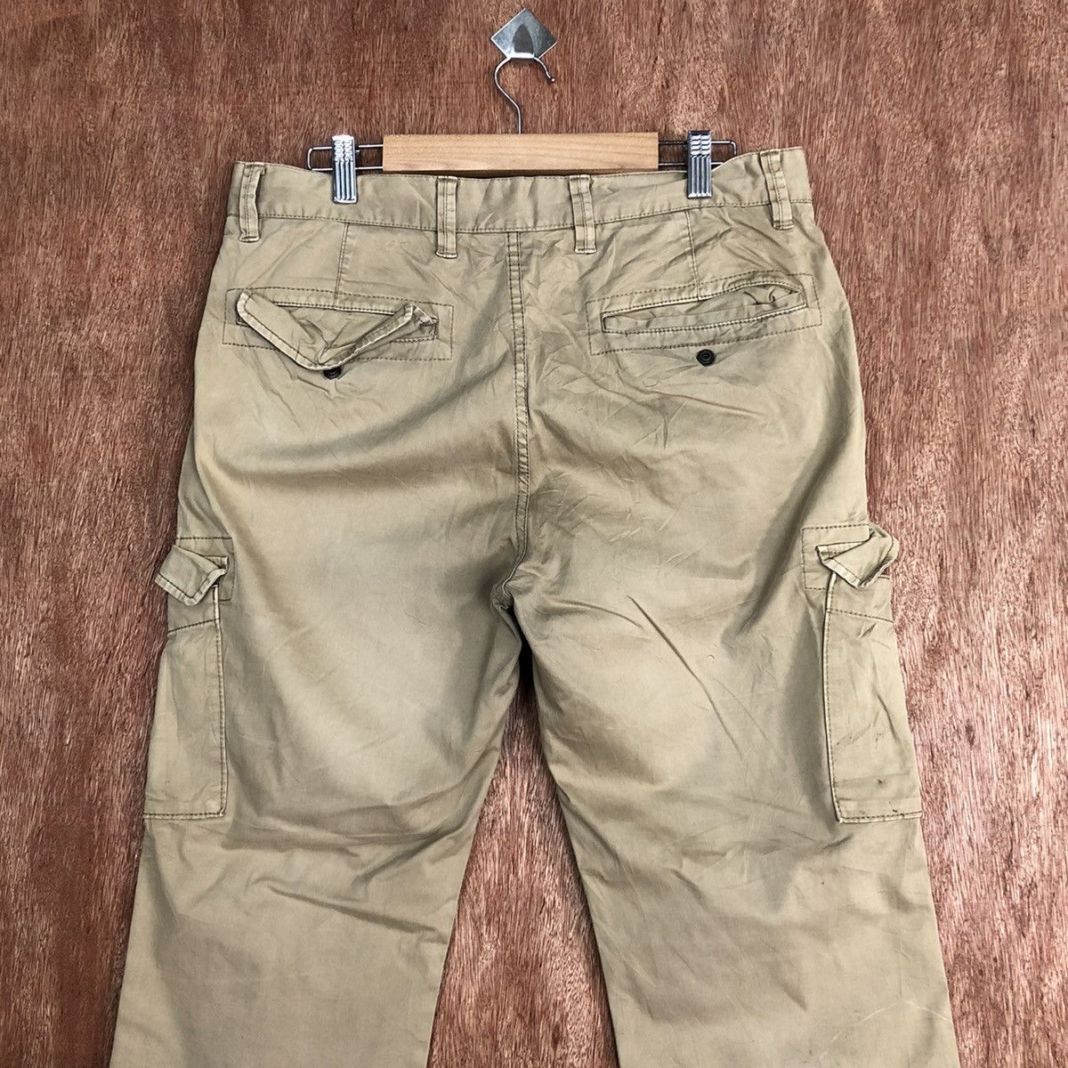 Japanese Brand Uniqlo Brown Multipocket Tactical Cargo Pants #c823 Size US 31 - 8 Thumbnail