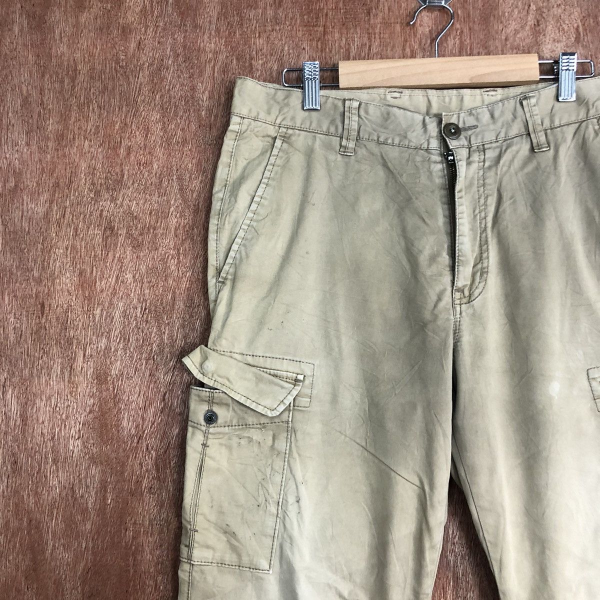 Japanese Brand Uniqlo Brown Multipocket Tactical Cargo Pants #c823 Size US 31 - 5 Thumbnail