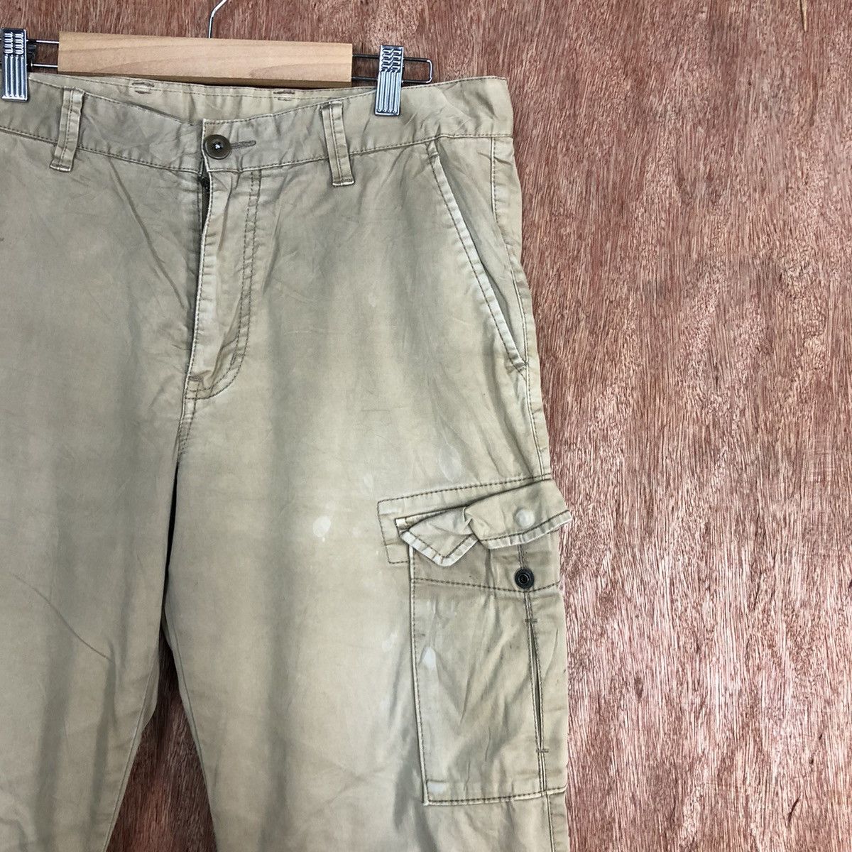Japanese Brand Uniqlo Brown Multipocket Tactical Cargo Pants #c823 Size US 31 - 4 Thumbnail