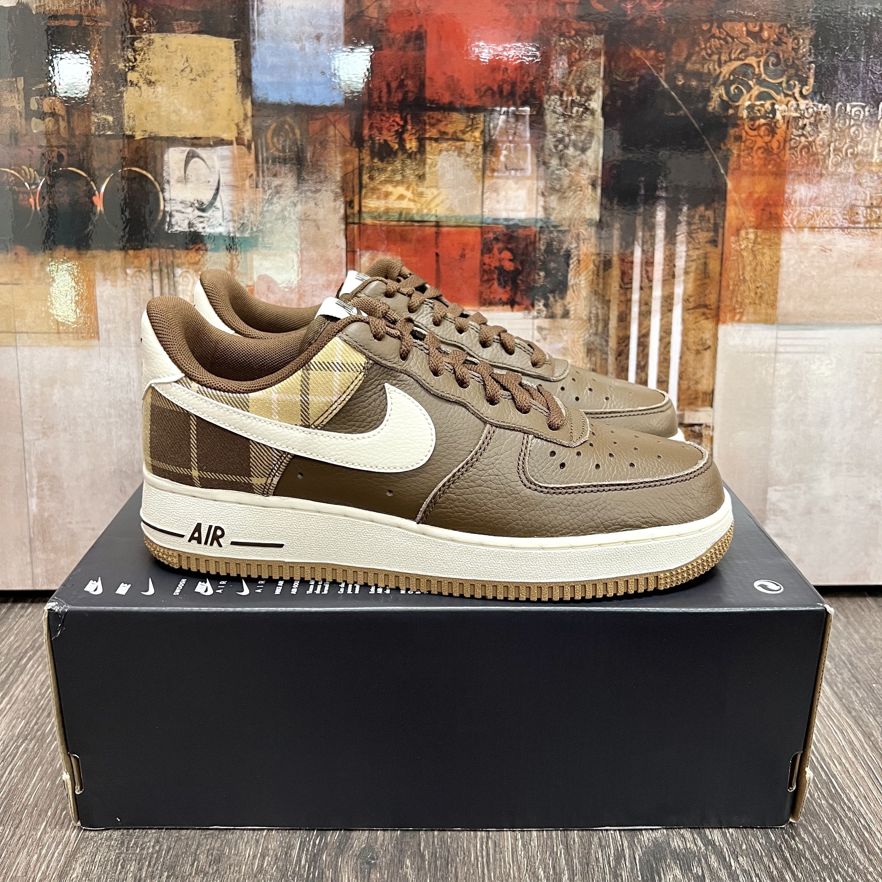 Nike Nike Air Force 1 Low Cacao Wow Brown Plaid / Pale Ivory AF1 | Grailed