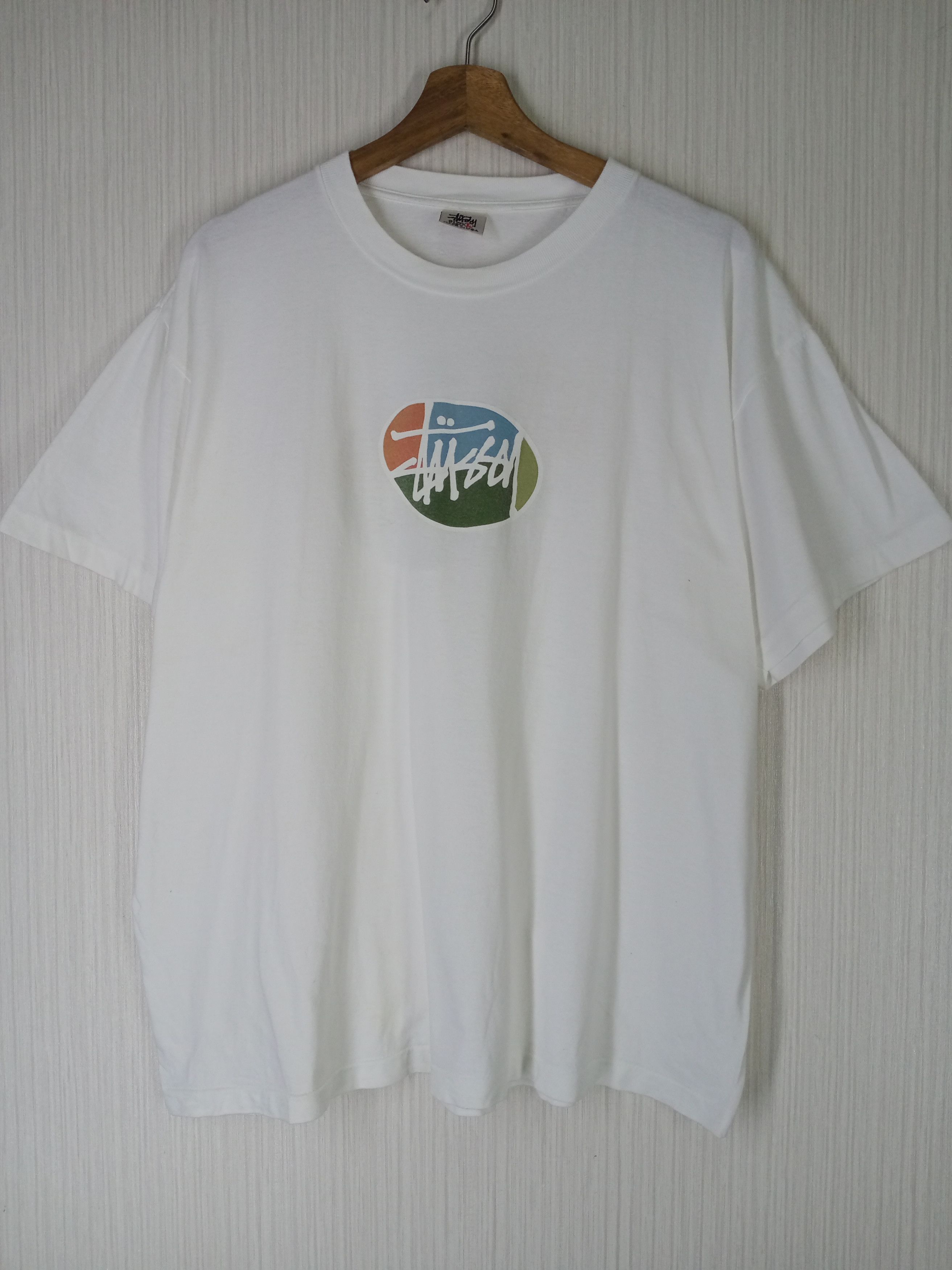 Stussy MADE IN USA VINTAGE 90'S STUSSY BIG LOGO TSHIRT Size US L / EU 52-54 / 3 - 1 Thumbnail
