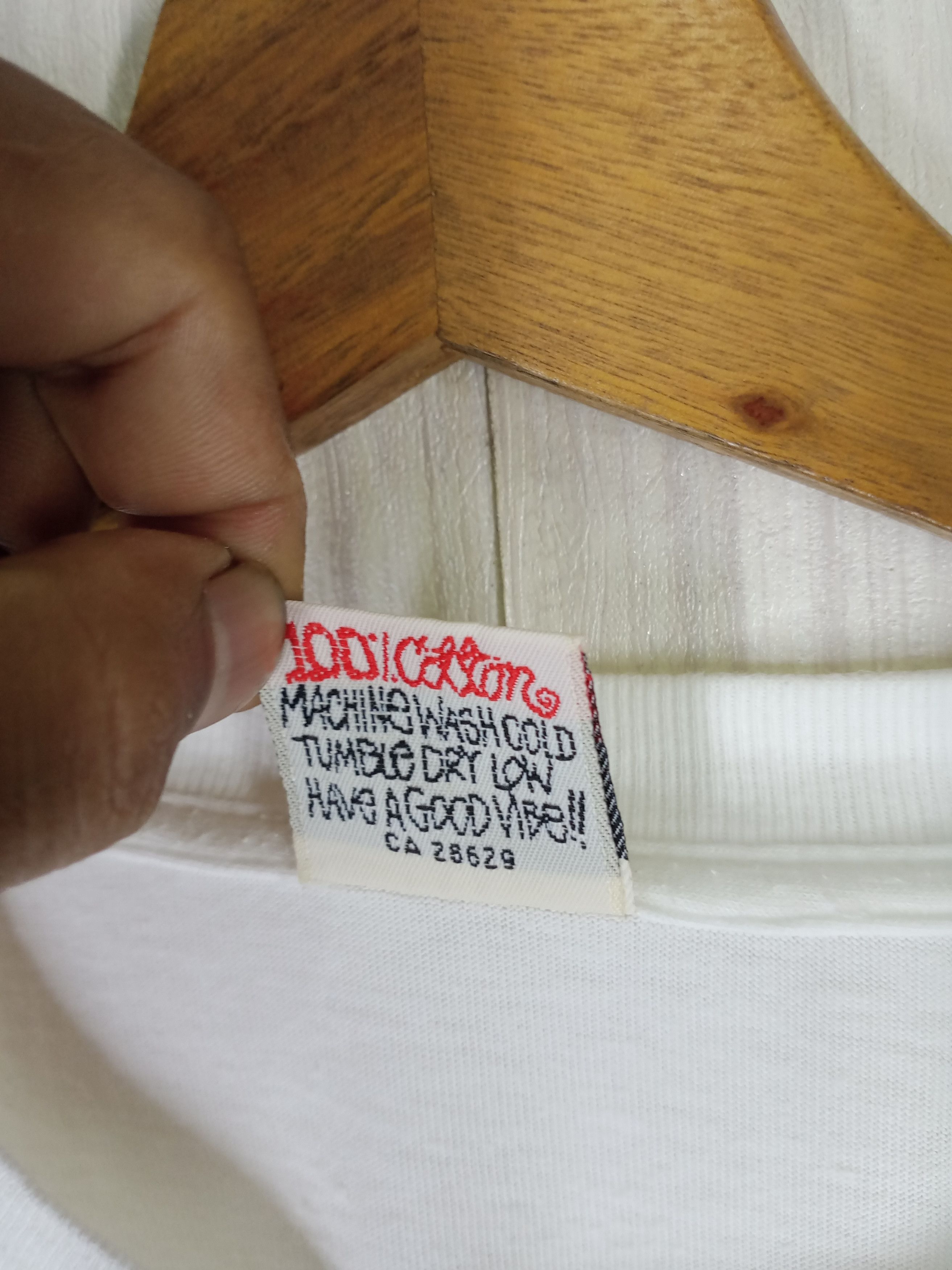 Stussy MADE IN USA VINTAGE 90'S STUSSY BIG LOGO TSHIRT Size US L / EU 52-54 / 3 - 6 Thumbnail