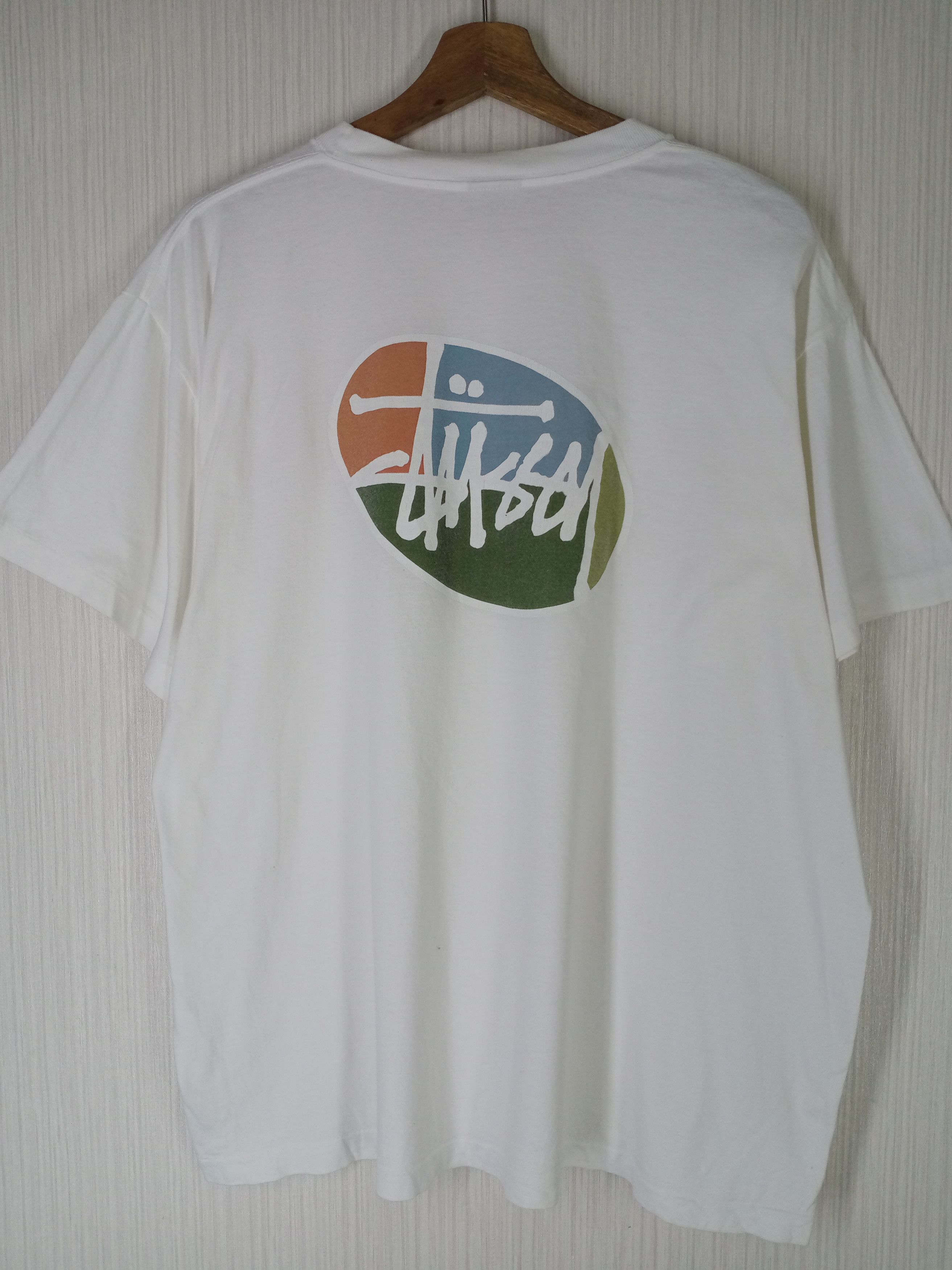 Stussy MADE IN USA VINTAGE 90'S STUSSY BIG LOGO TSHIRT Size US L / EU 52-54 / 3 - 2 Thumbnail