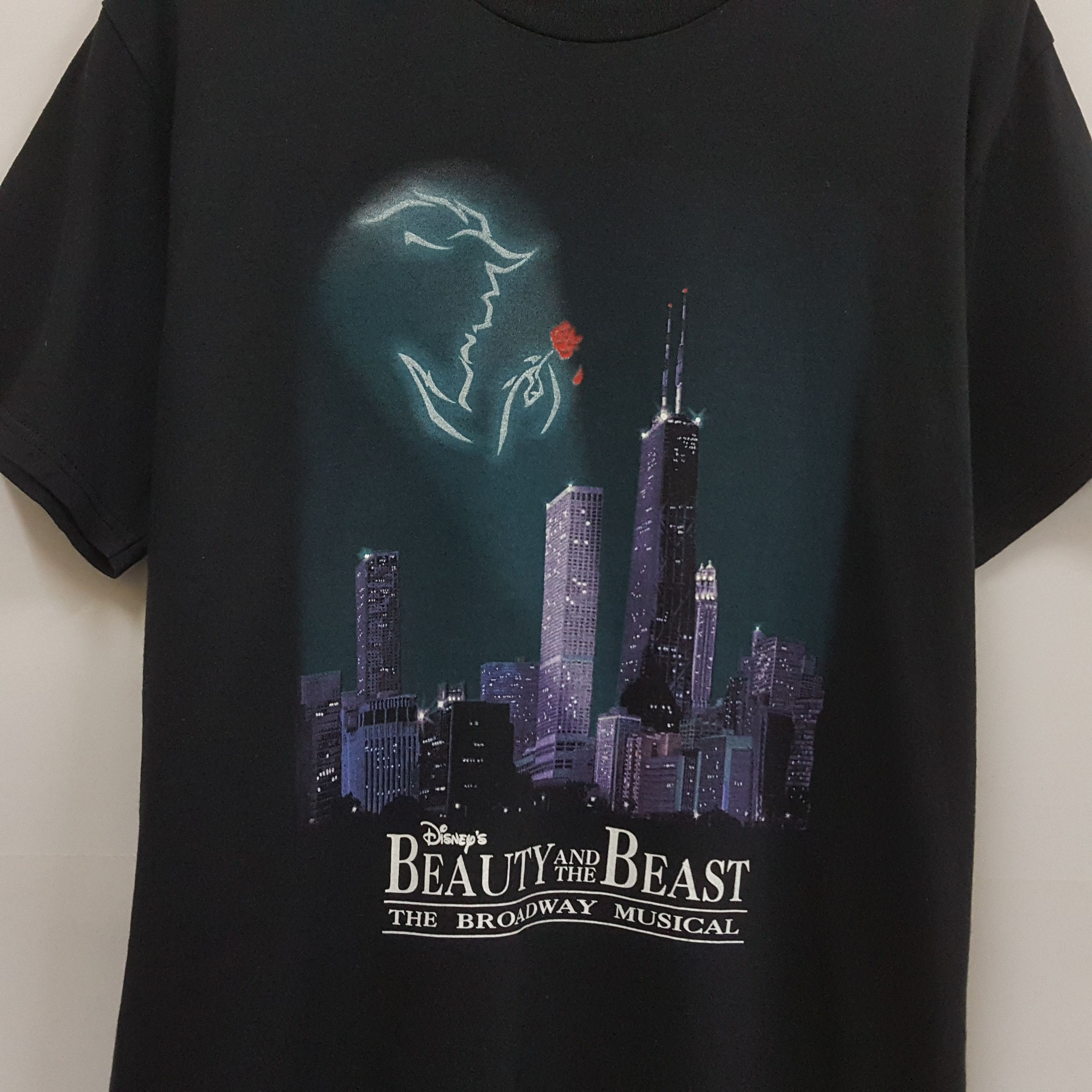 Disney × Vintage Vintage Beauty And The Beast Disney's Broadway Musical tees Size US L / EU 52-54 / 3 - 2 Thumbnail