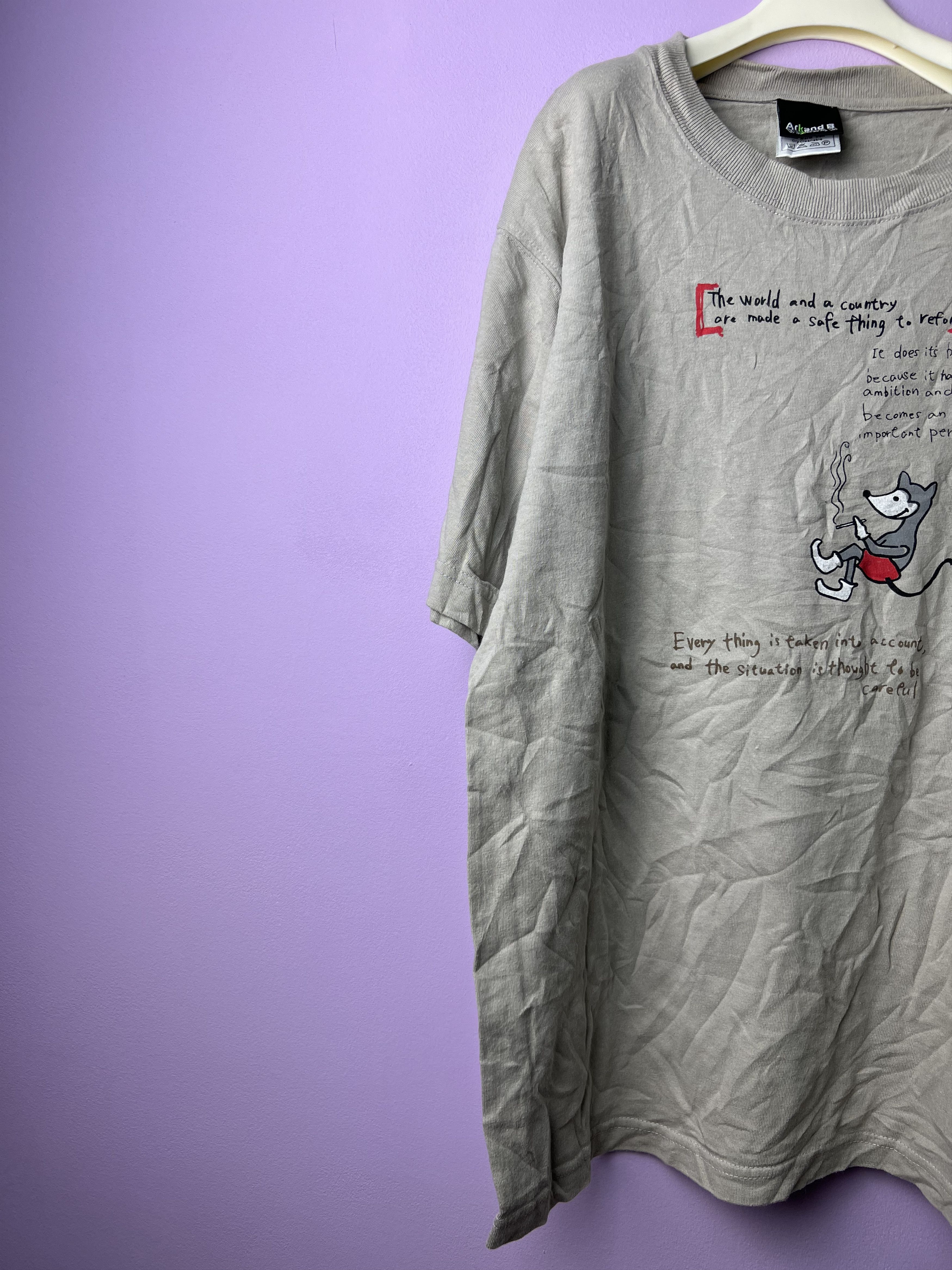 Japanese Brand 🔥Vintage Arkand B Big Printed Tees Size US M / EU 48-50 / 2 - 3 Thumbnail