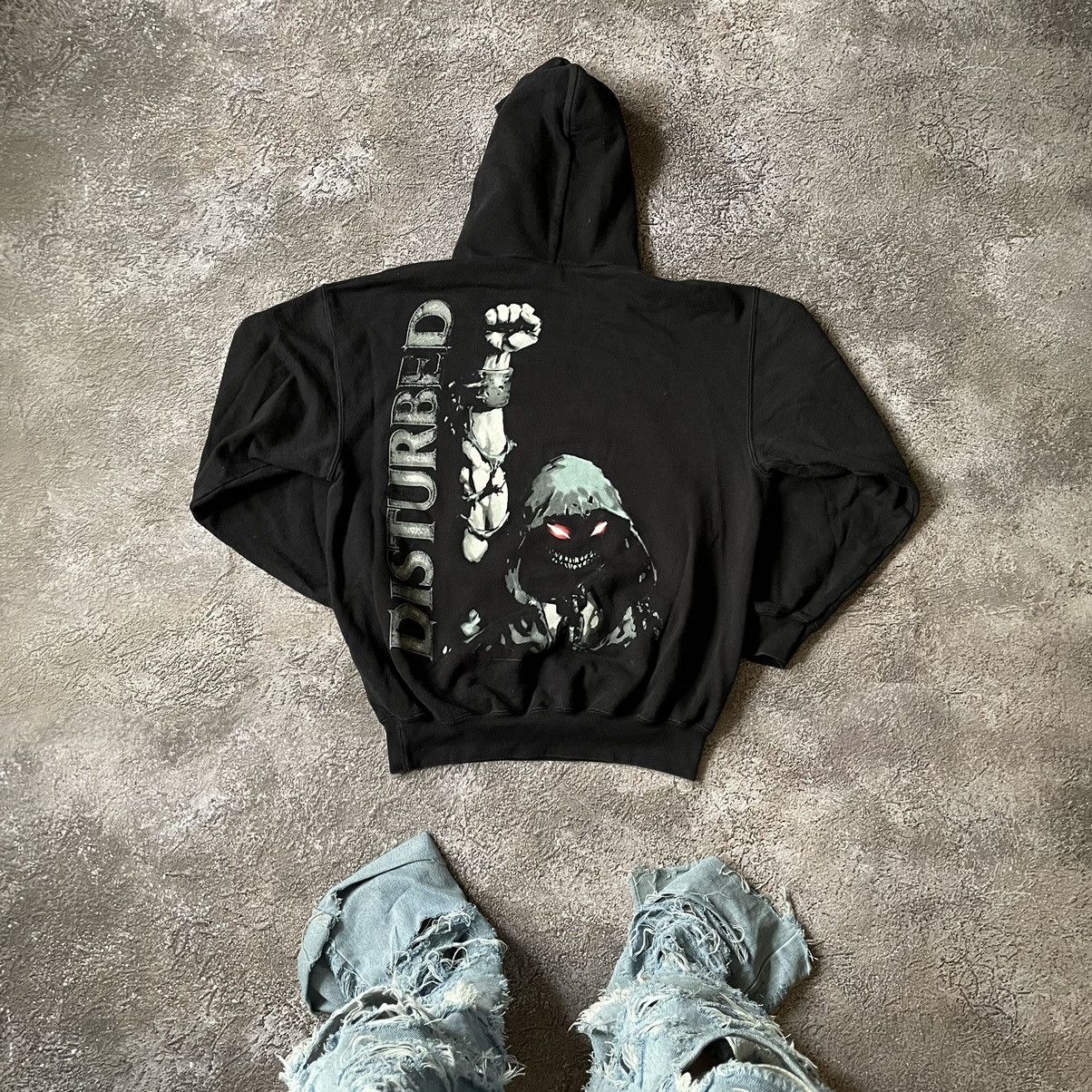 Vintage Vintage Y2K Disturbed Graphic Hoodie Swag Streetwear Slim M Size US M / EU 48-50 / 2 - 6 Thumbnail