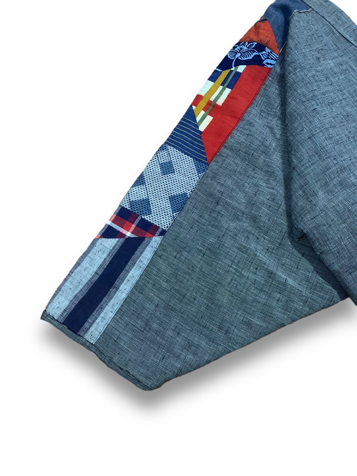 Japanese Brand Vintage Kowatari Handmade Patchwork Traditional Kimono Size US L / EU 52-54 / 3 - 9 Thumbnail