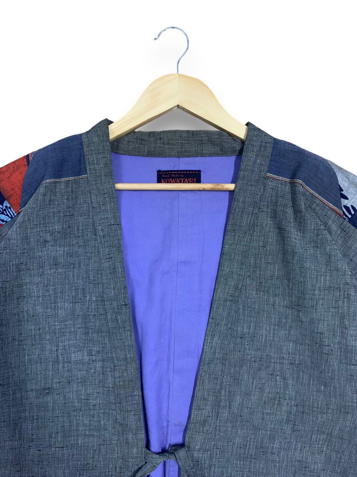 Japanese Brand Vintage Kowatari Handmade Patchwork Traditional Kimono Size US L / EU 52-54 / 3 - 4 Thumbnail