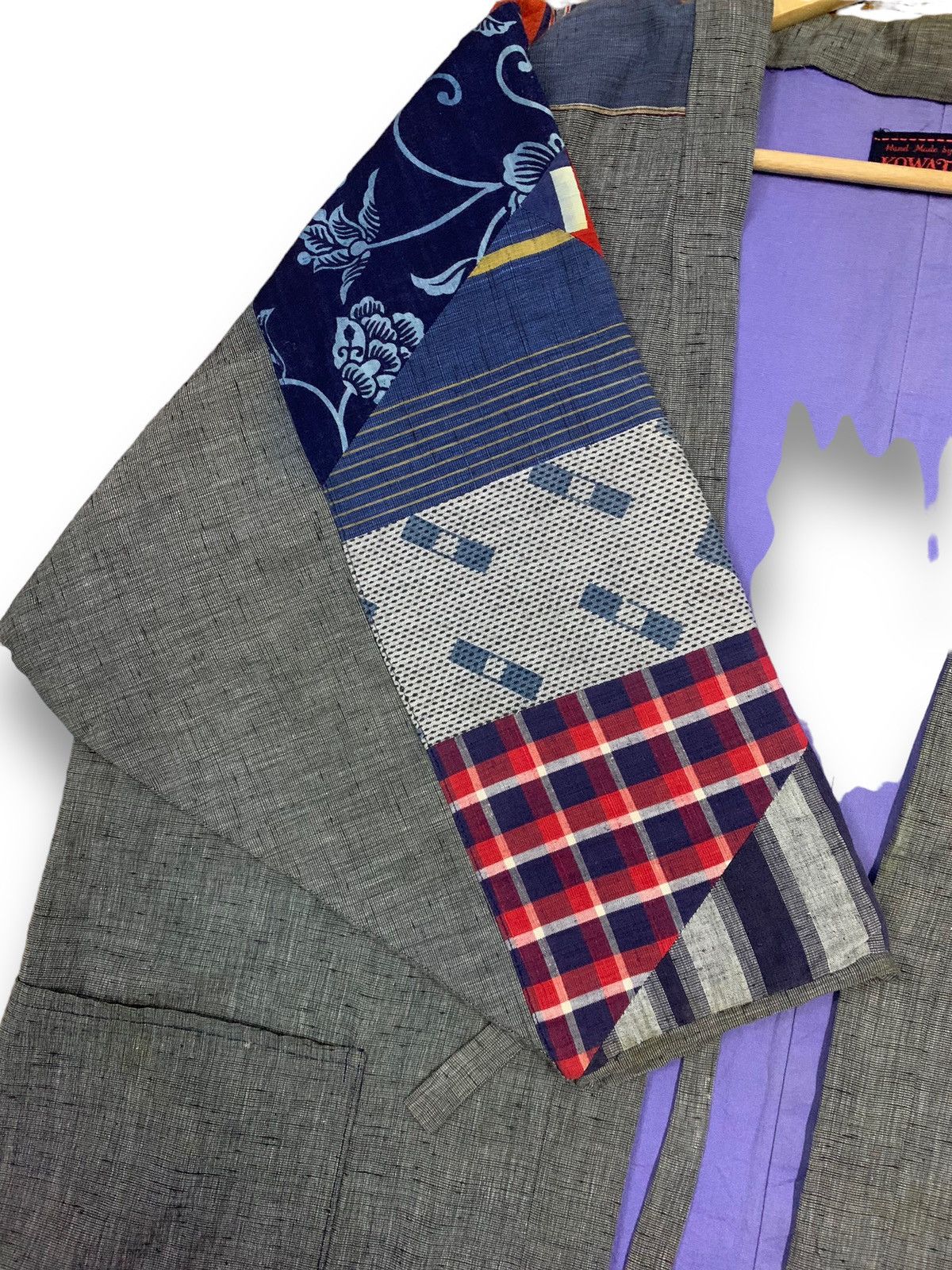 Japanese Brand Vintage Kowatari Handmade Patchwork Traditional Kimono Size US L / EU 52-54 / 3 - 11 Thumbnail