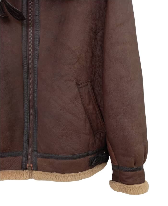 Japanese Brand Vintage B-3 Shearling Leather Jacket Size US M / EU 48-50 / 2 - 7 Thumbnail
