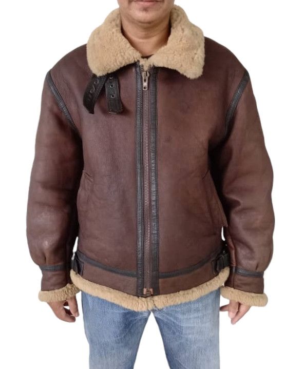 Japanese Brand Vintage B-3 Shearling Leather Jacket Size US M / EU 48-50 / 2 - 24 Thumbnail