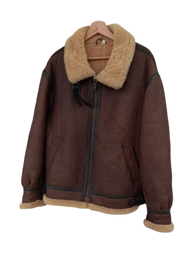 Japanese Brand Vintage B-3 Shearling Leather Jacket Size US M / EU 48-50 / 2 - 9 Thumbnail