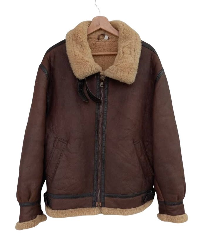 Japanese Brand Vintage B-3 Shearling Leather Jacket Size US M / EU 48-50 / 2 - 1 Thumbnail