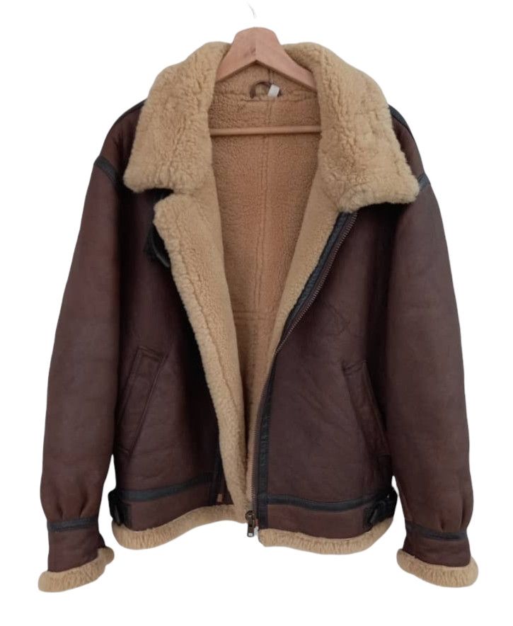 Japanese Brand Vintage B-3 Shearling Leather Jacket Size US M / EU 48-50 / 2 - 19 Thumbnail