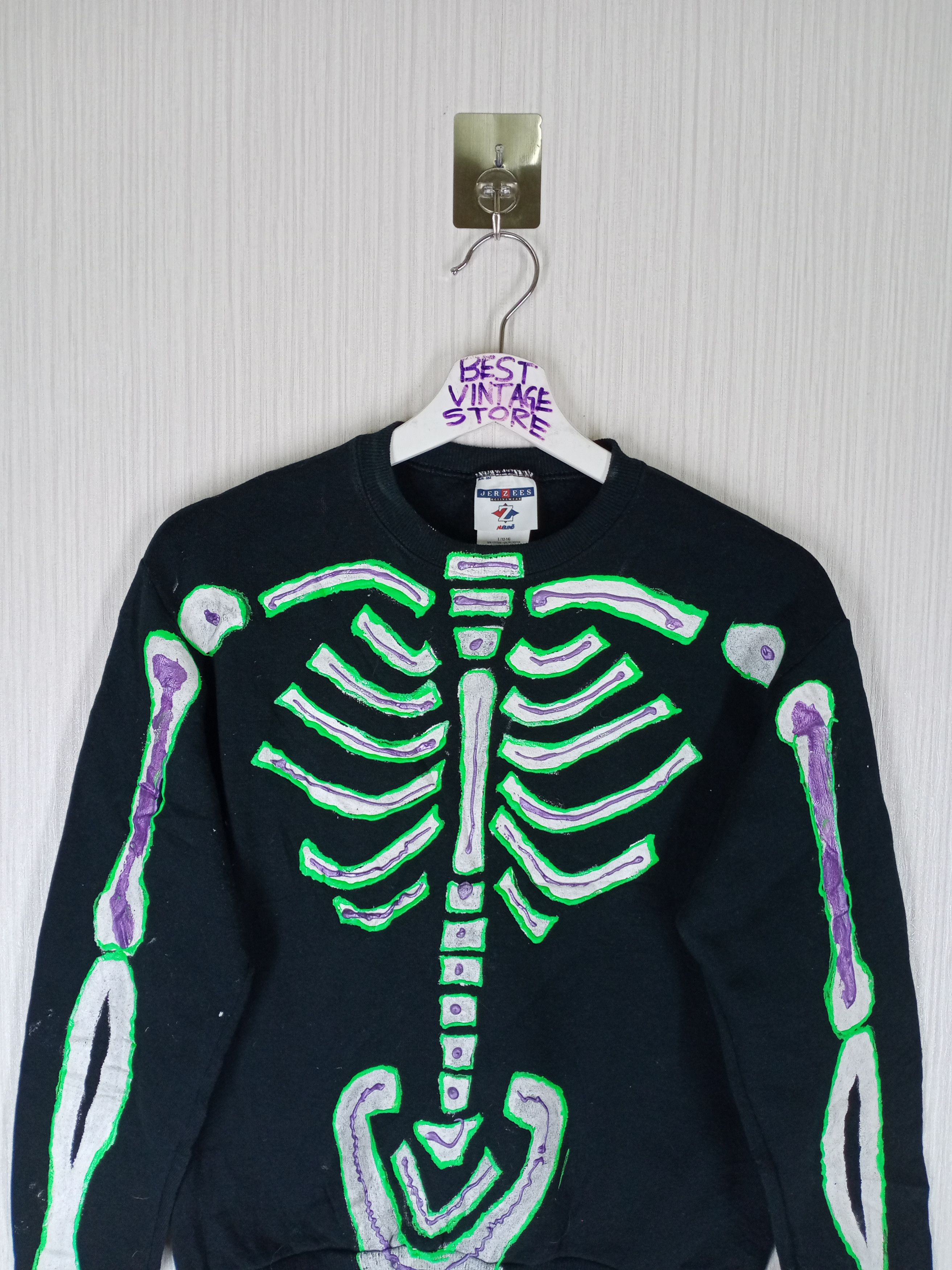 Vintage Vintage Custom Skeleton Bone Sweatshirt Size US S / EU 44-46 / 1 - 6 Thumbnail