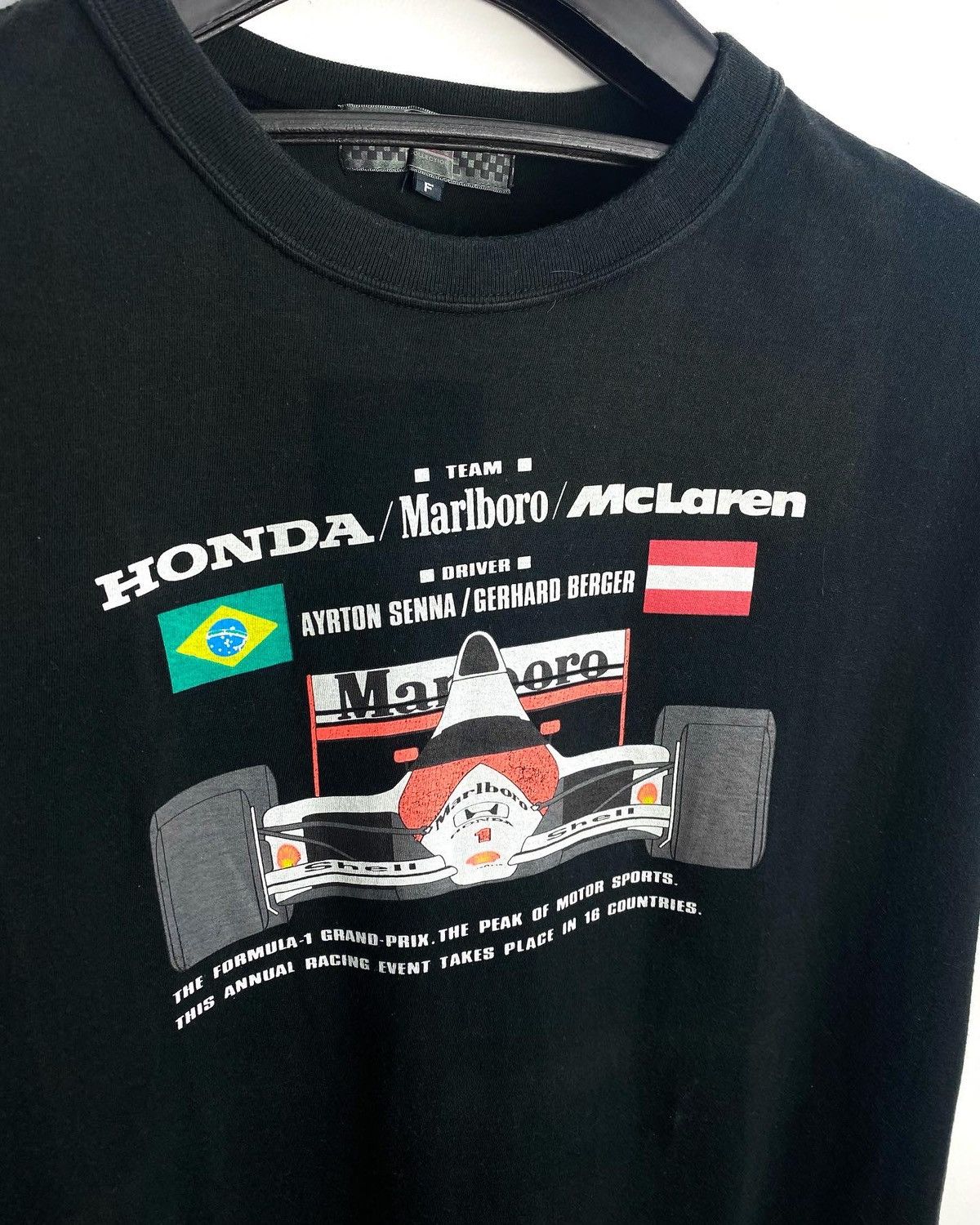 Honda 90s Honda Marlboro McLaren F1 Team Tee Size US M / EU 48-50 / 2 - 2 Thumbnail