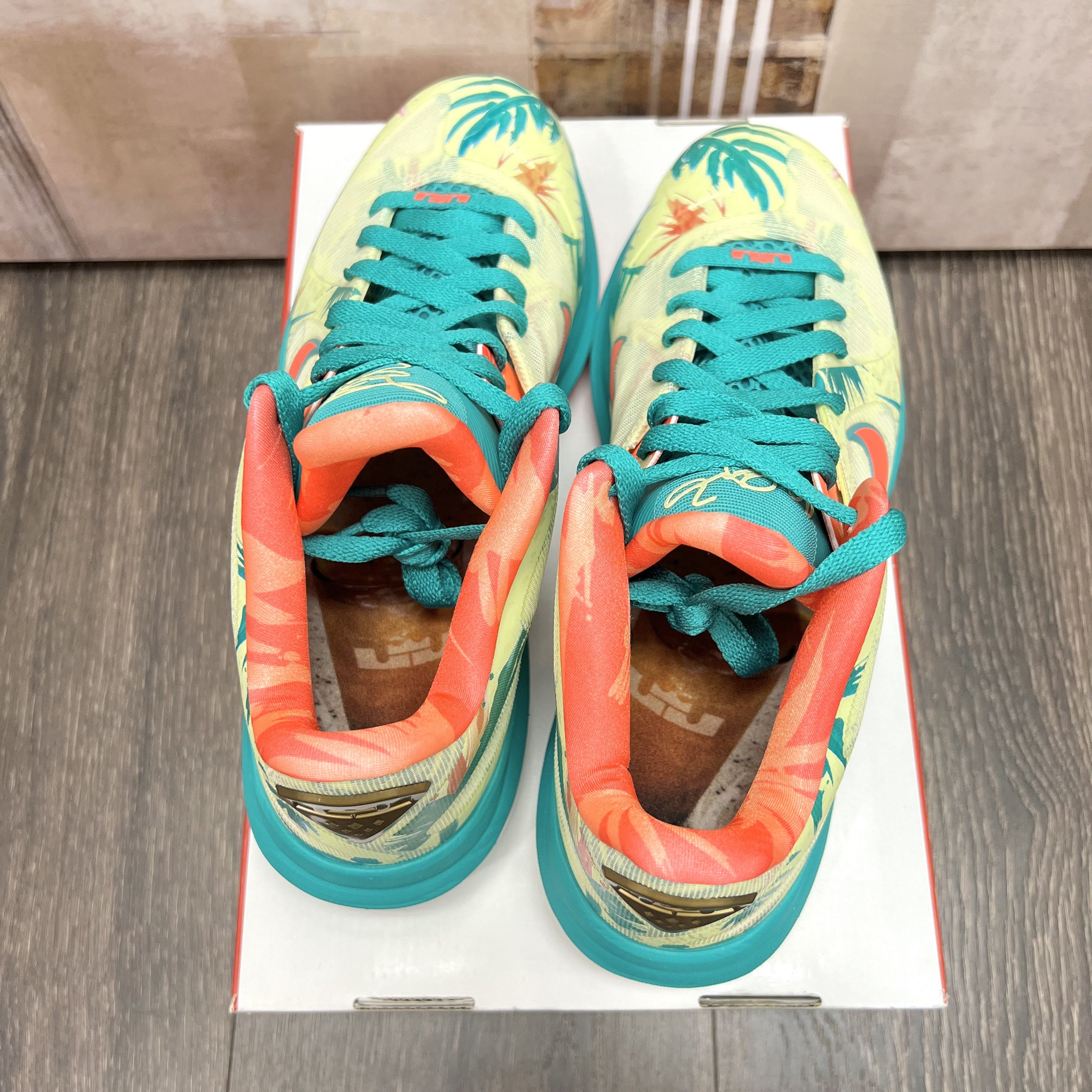 NBA Nike Lebron 9 IX Lebronold Palmer White Lime / Bright Mango Size US 8.5 / EU 41-42 - 5 Thumbnail