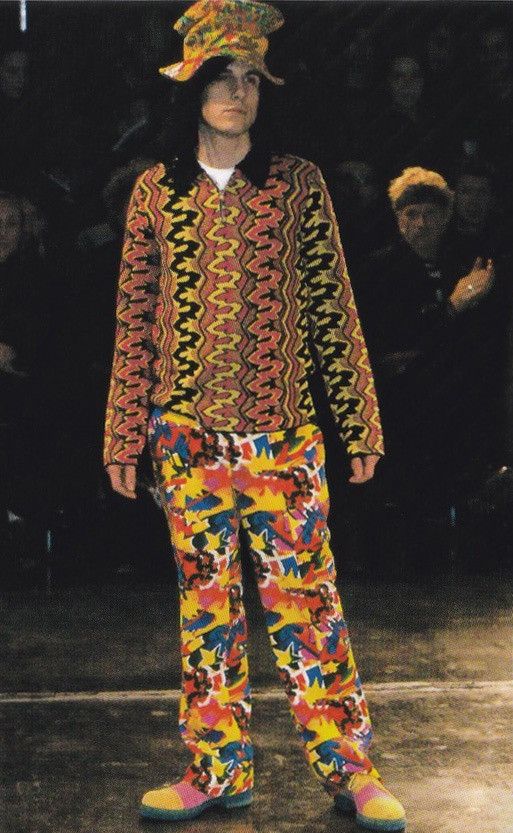 Comme des Garcons Homme Plus AW01 Psychedelic Clown Velvet Hat Size ONE SIZE - 5 Thumbnail