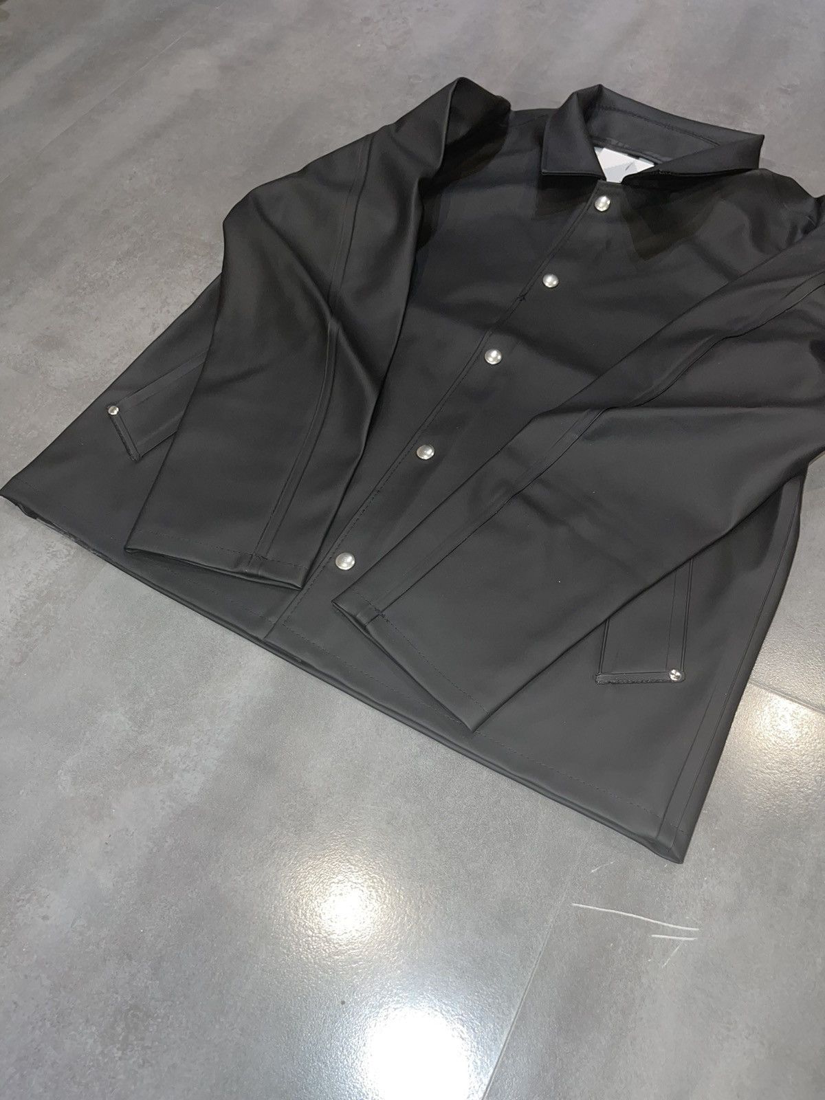 Stutterheim DS! Stutterheim Stadion Black Short Raincoat Size US M / EU 48-50 / 2 - 9 Thumbnail